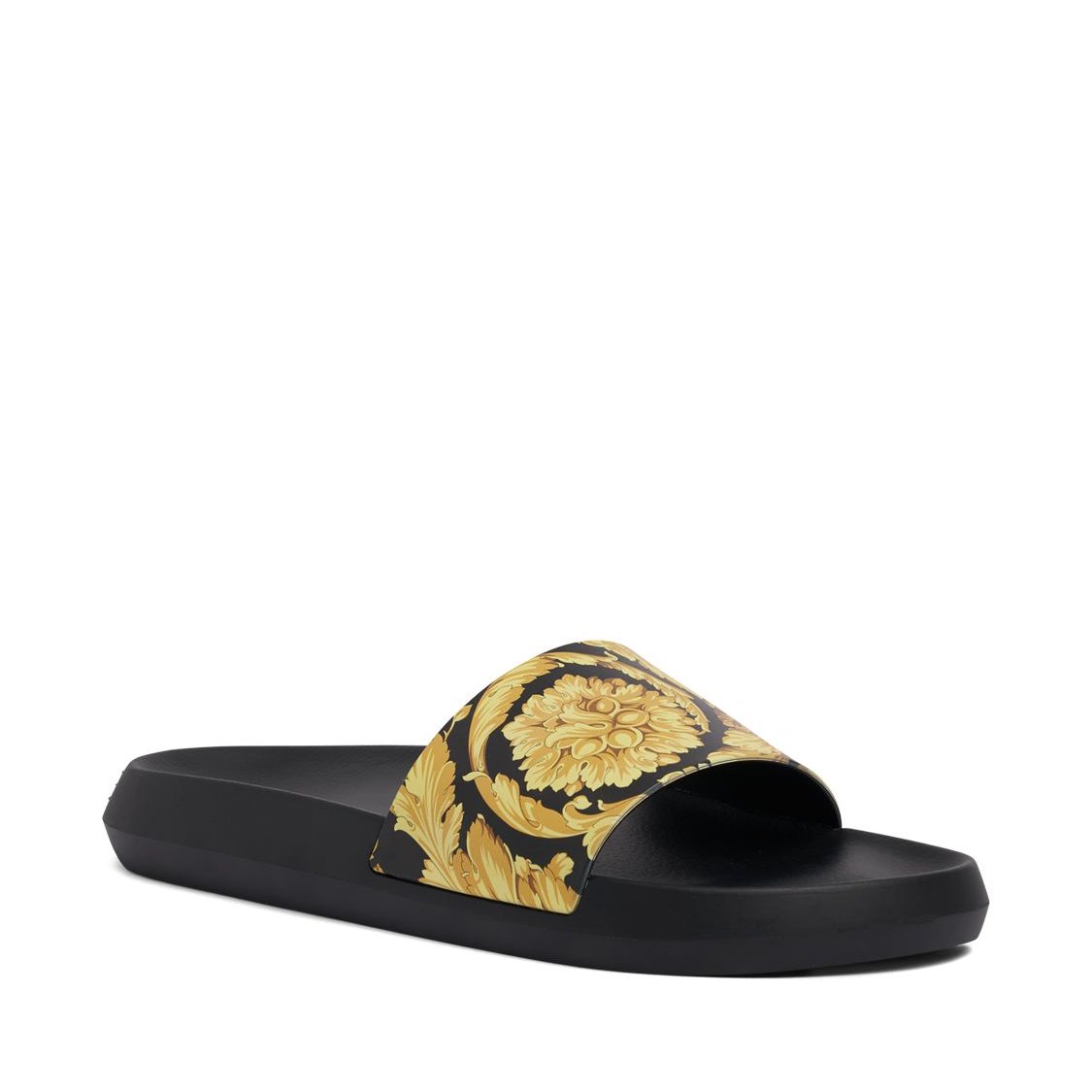 Versace Versace Baroque print rubber slide sandals - Size: UK 6 Slides | Shop From The Mirage