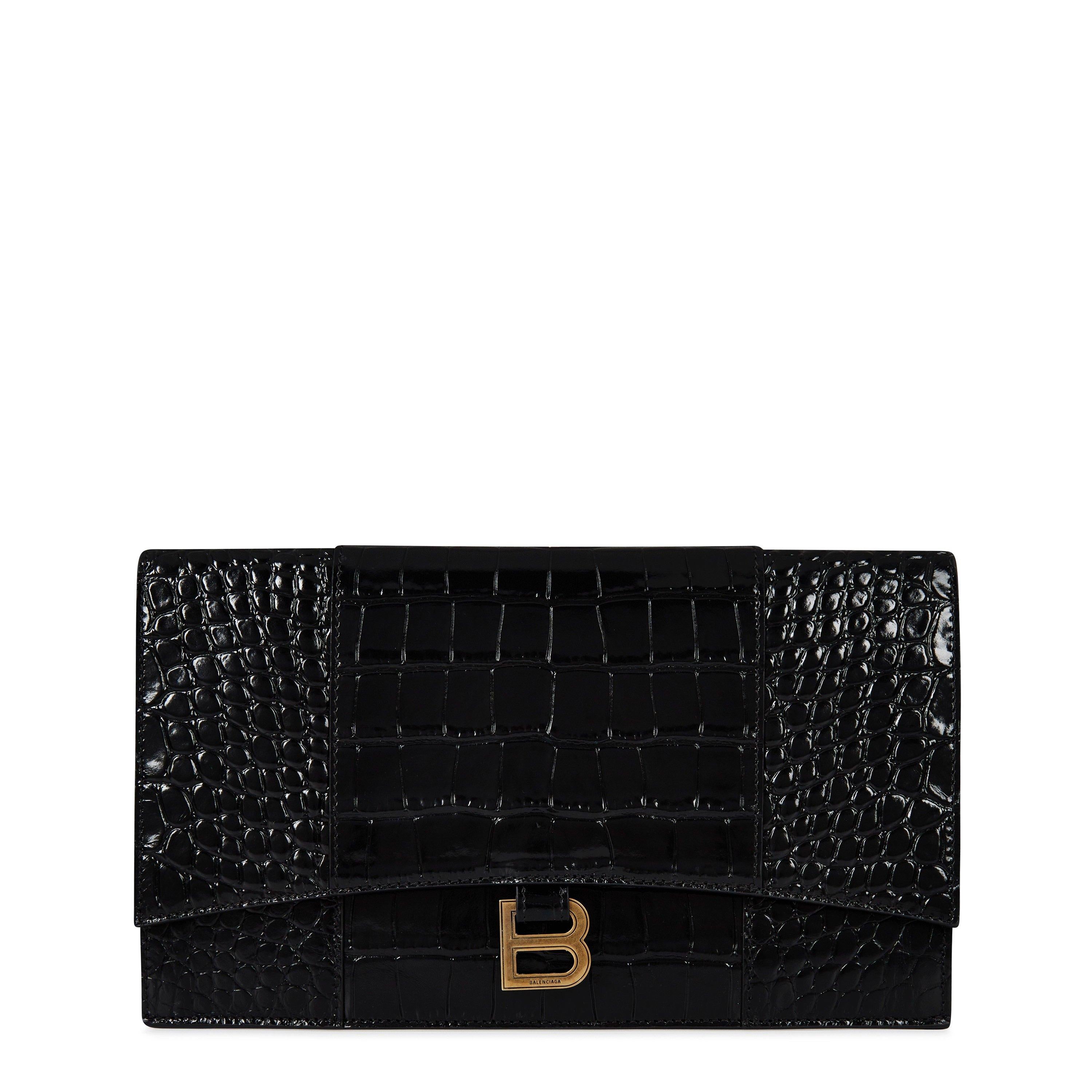 Hourglass Flat Croc Pouch