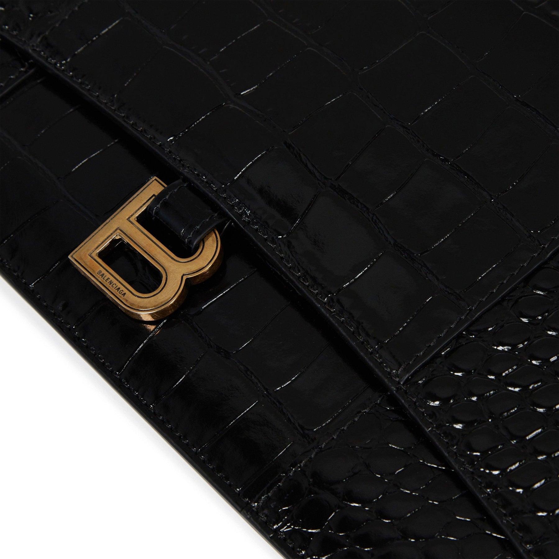 Hourglass Flat Croc Pouch