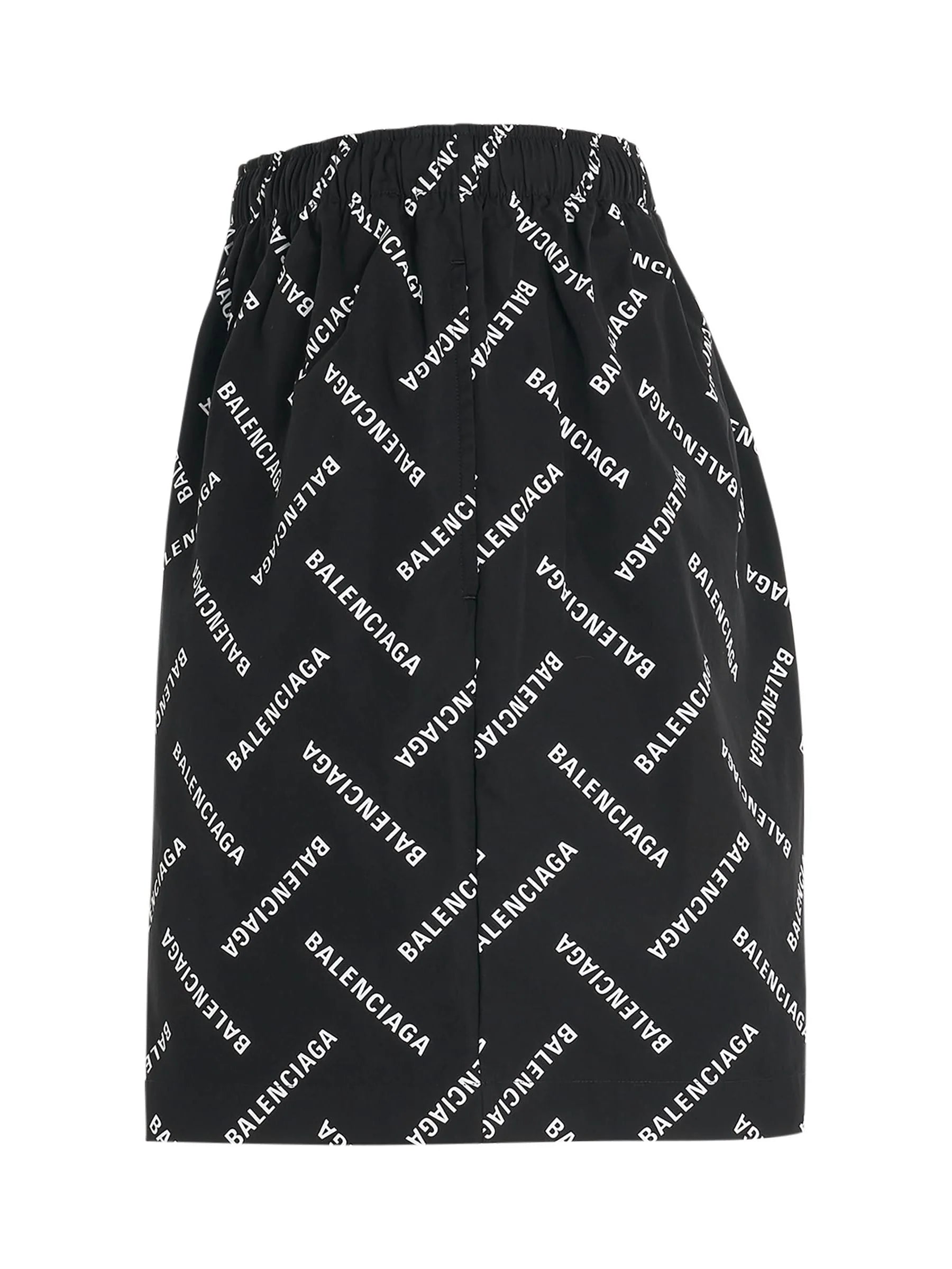 All-Over Logo Pyjama Shorts in Black/White