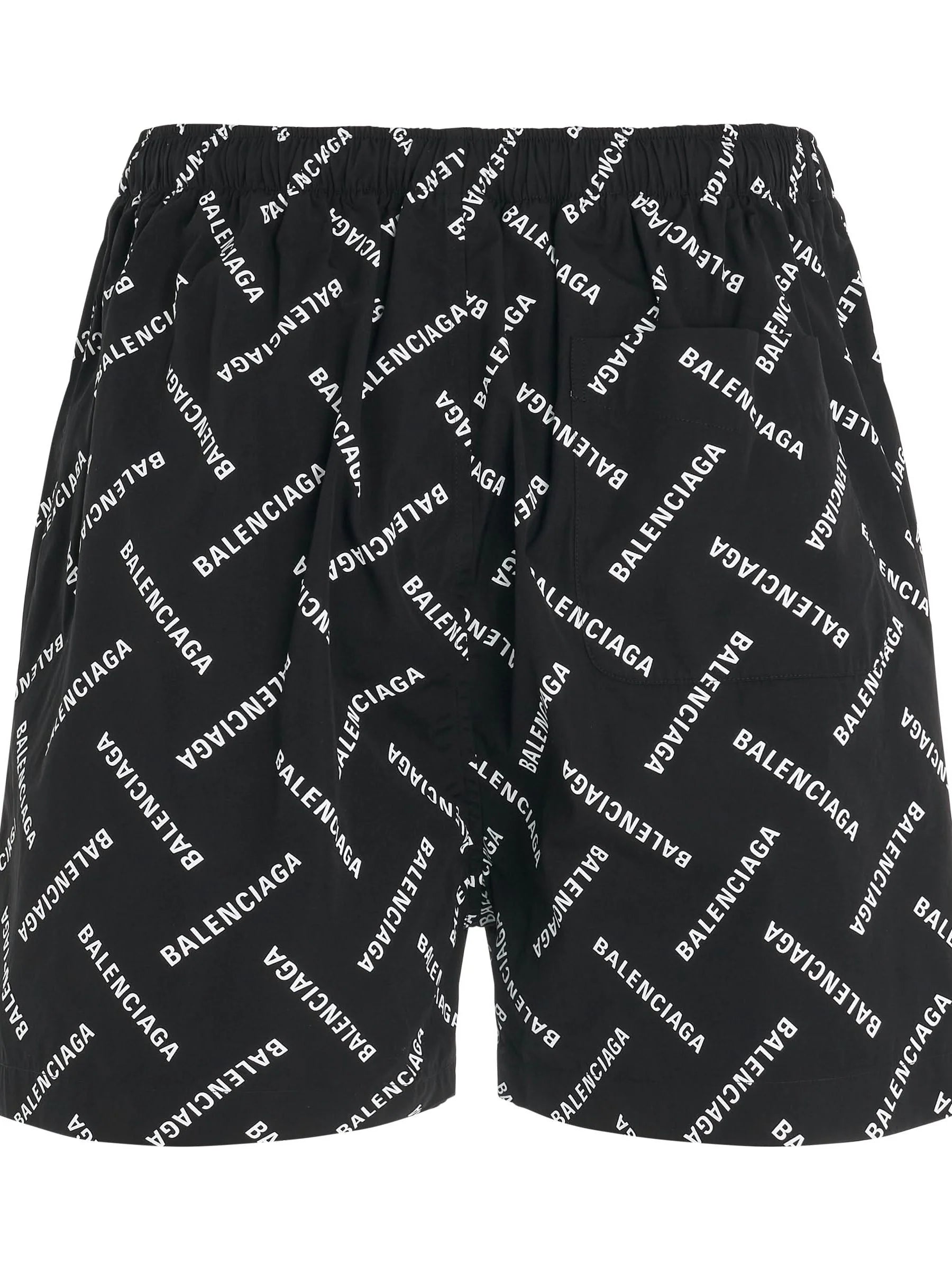 All-Over Logo Pyjama Shorts in Black/White