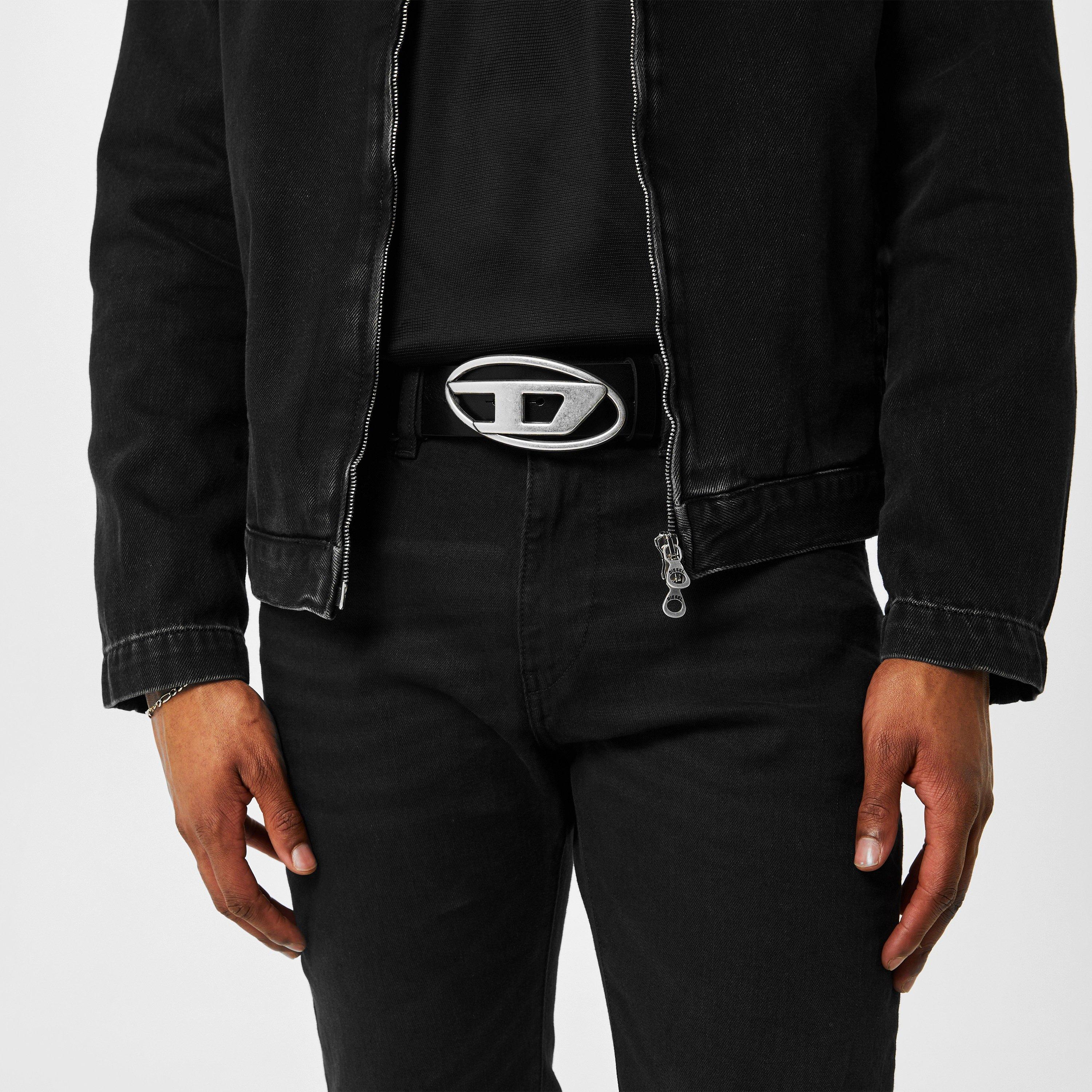 D Buckle Leather Belt