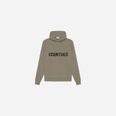 Essentials FEAR OF GOD ESSENTIALS KNIT PULLOVER HOODIE (SS21)TAUPE - Size: S Hoodies | Shop From The Mirage
