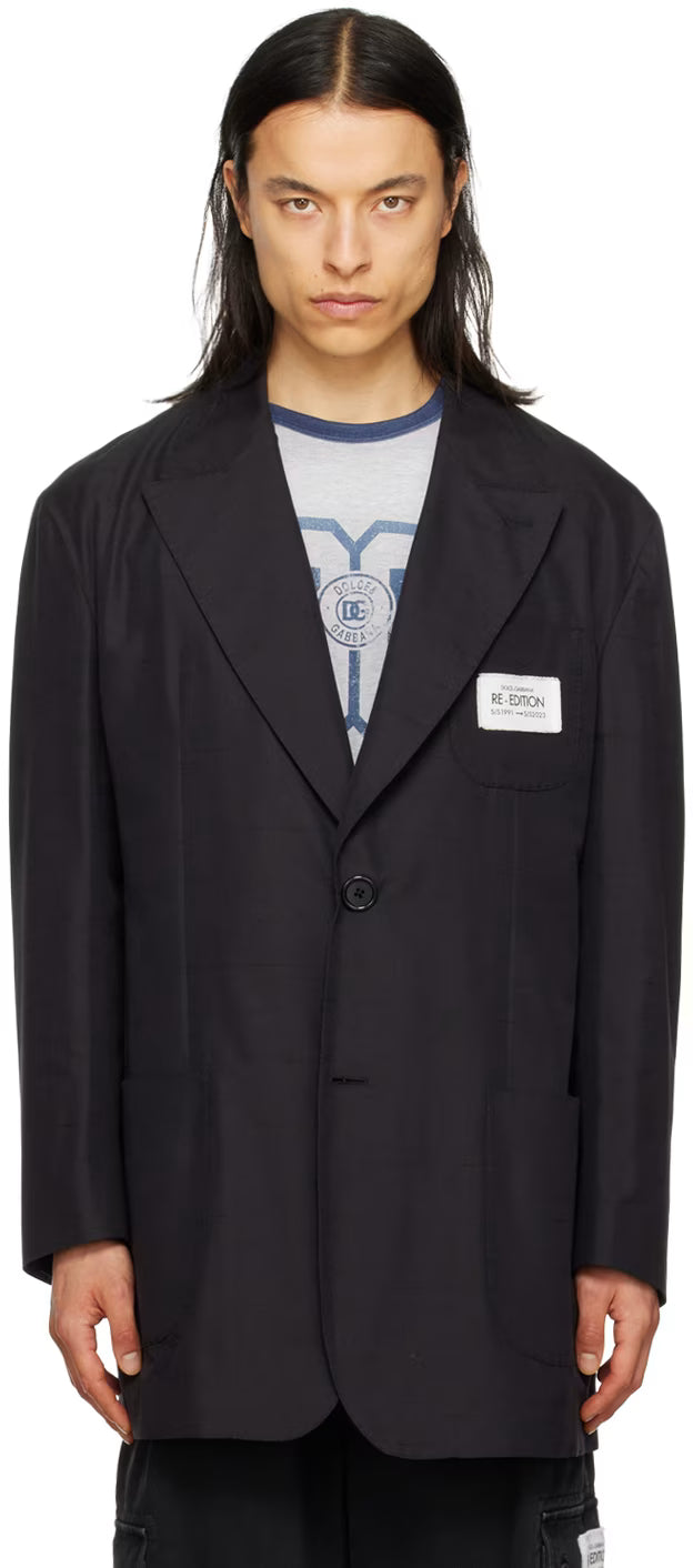 Dolce&Gabbana Black Deconstructed Blazer