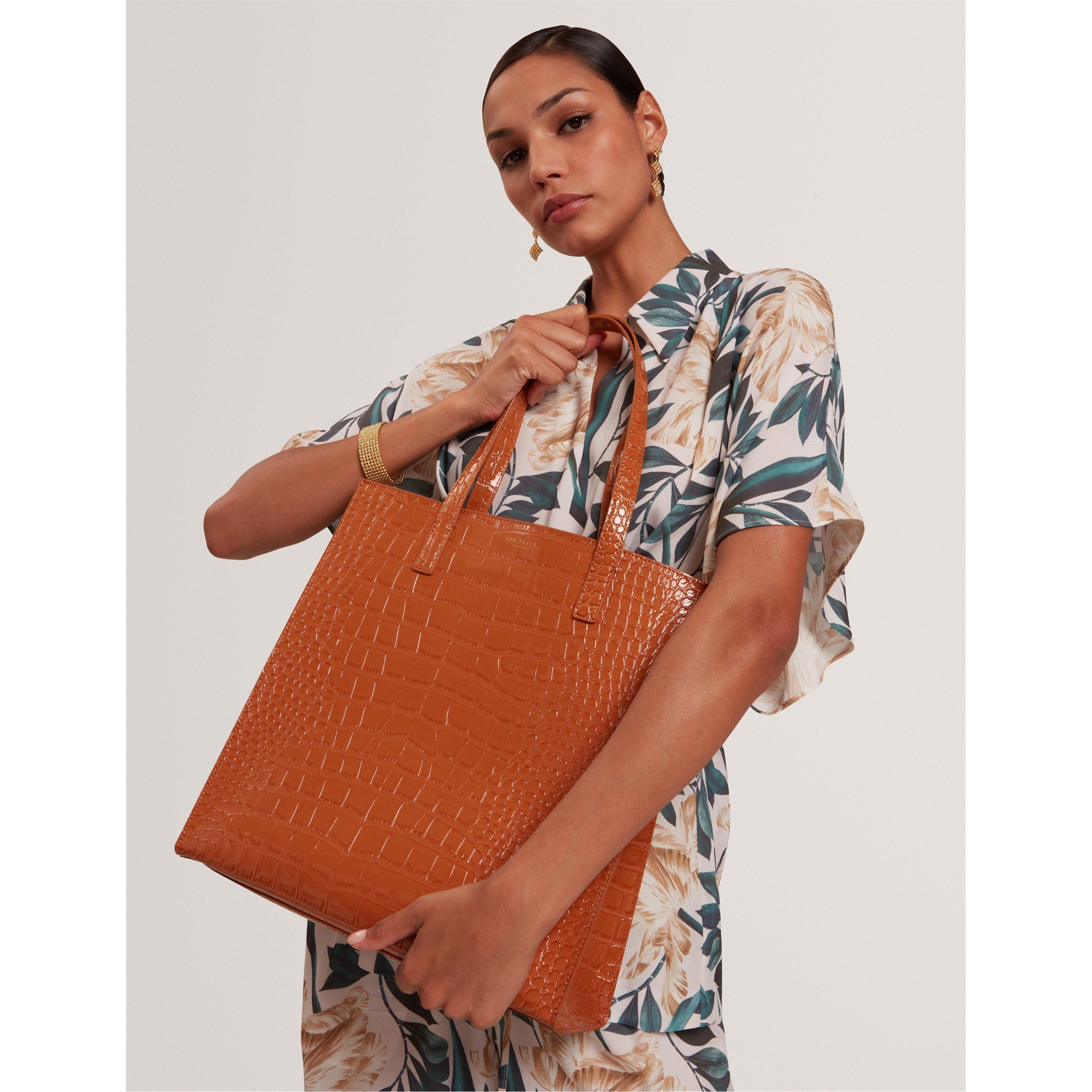 Ted Baker Large Croc Icon Tote Bag