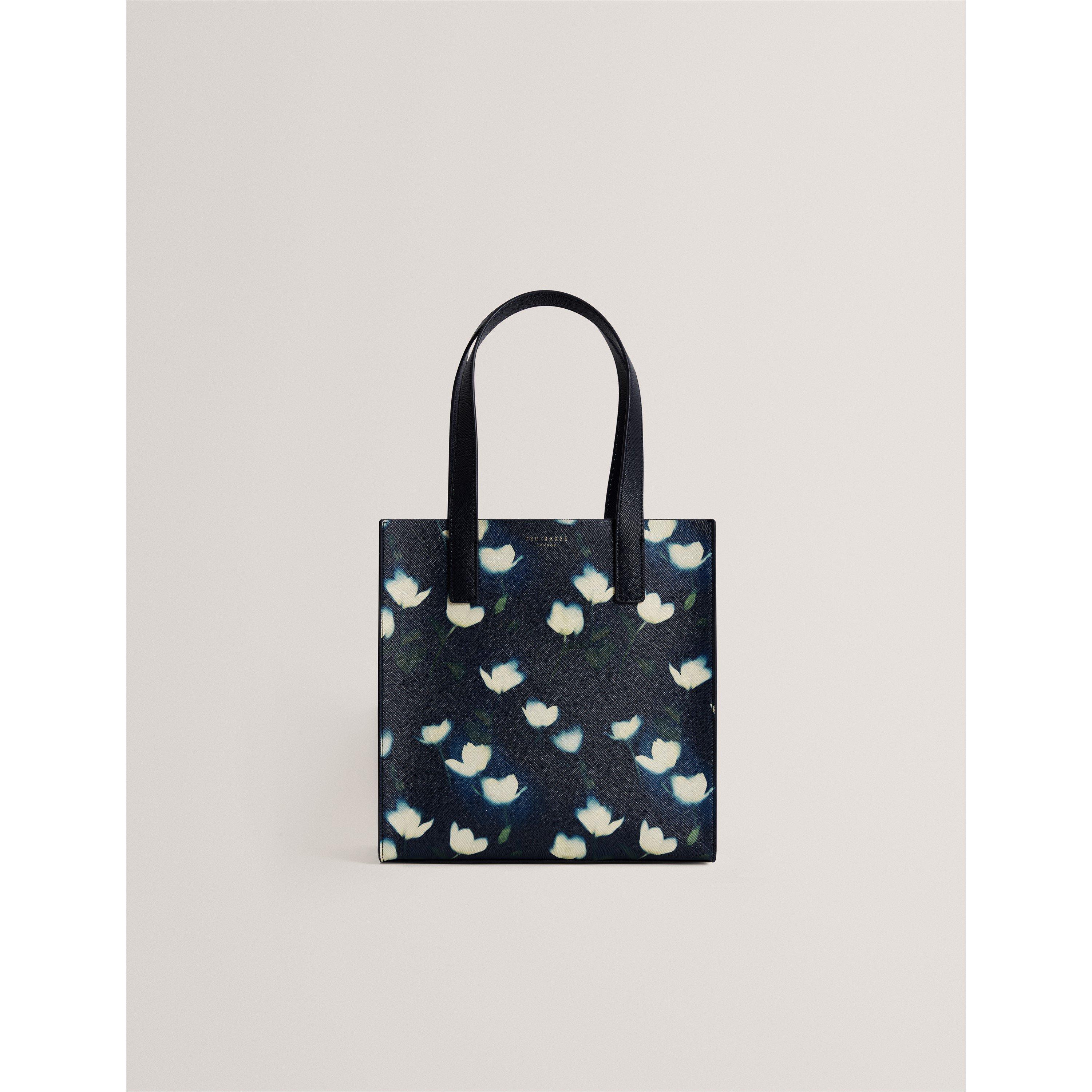 Small Tulip Printed Icon Tote Bag
