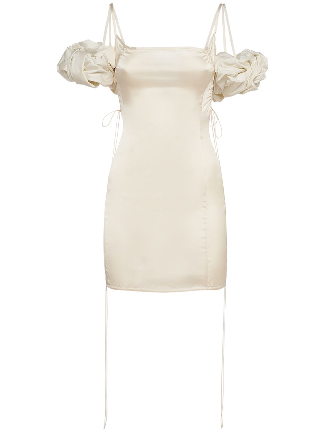 Jacquemus Jacquemus La Mini Robe Chouchou satin mini dress - Size: XXS Dresses | Shop From The Mirage