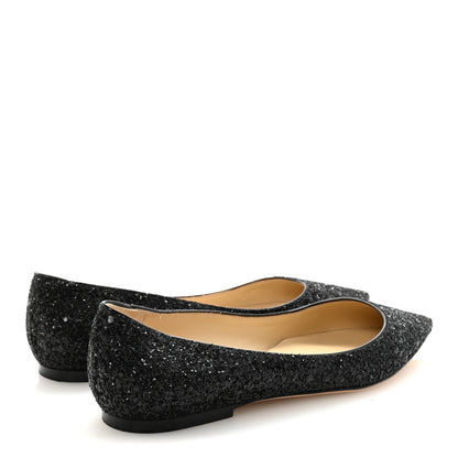 Glitter Romy Flats 38 Black