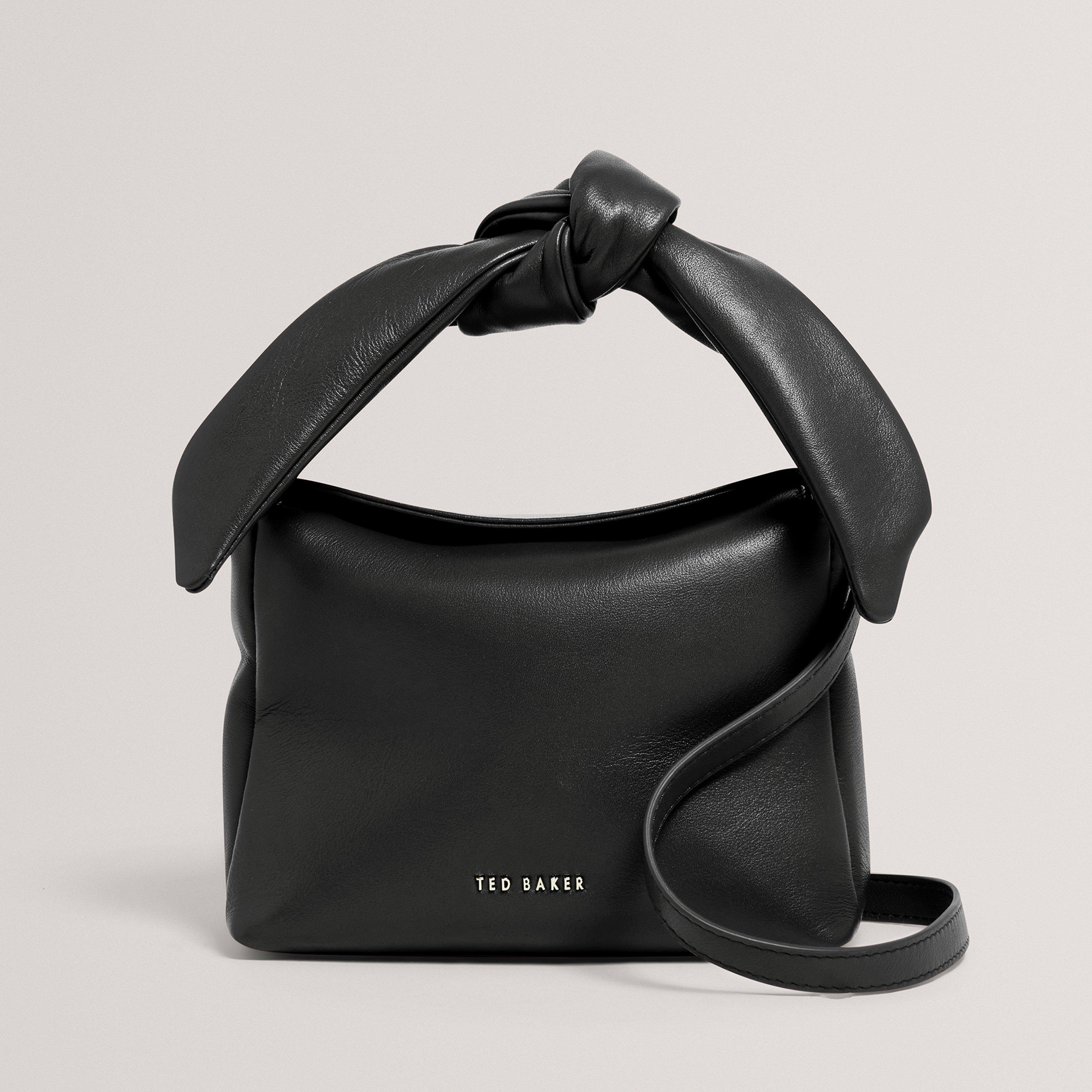 Soft Knot Leather Crossbody Bag