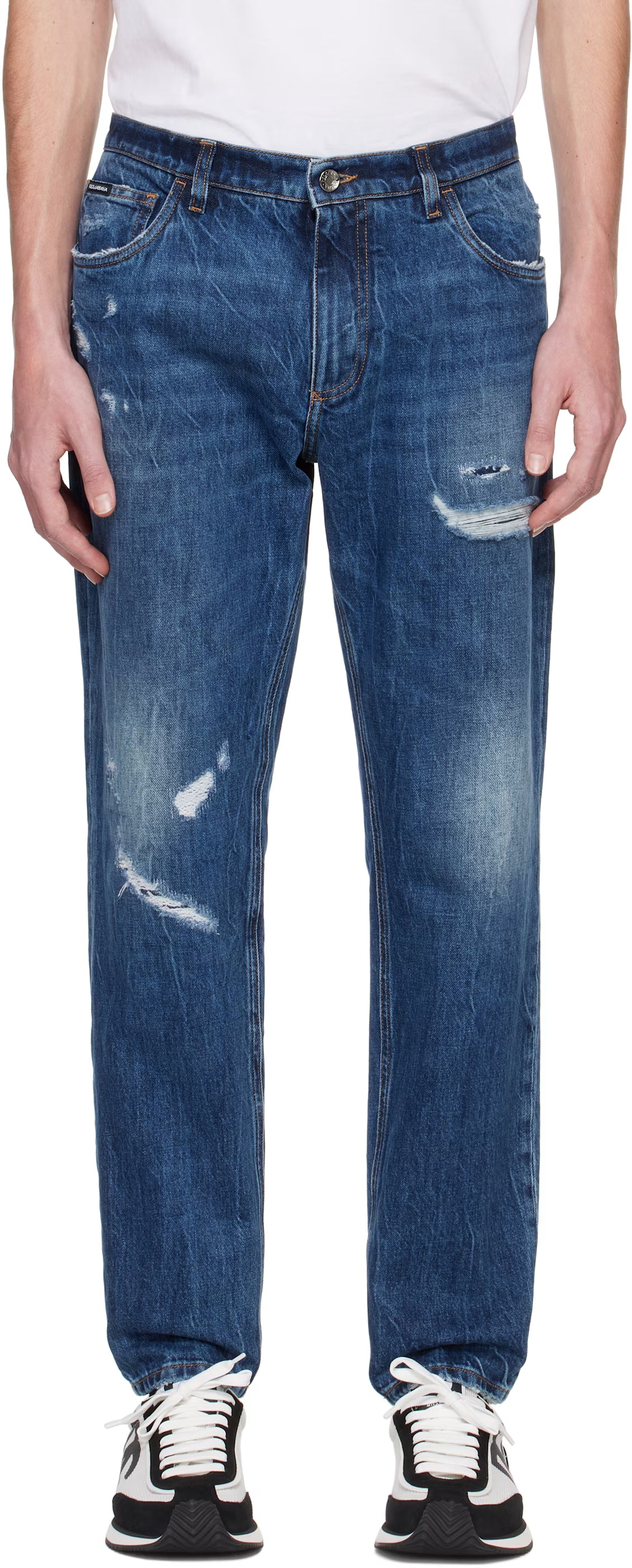 Dolce&Gabbana Blue Loose Jeans