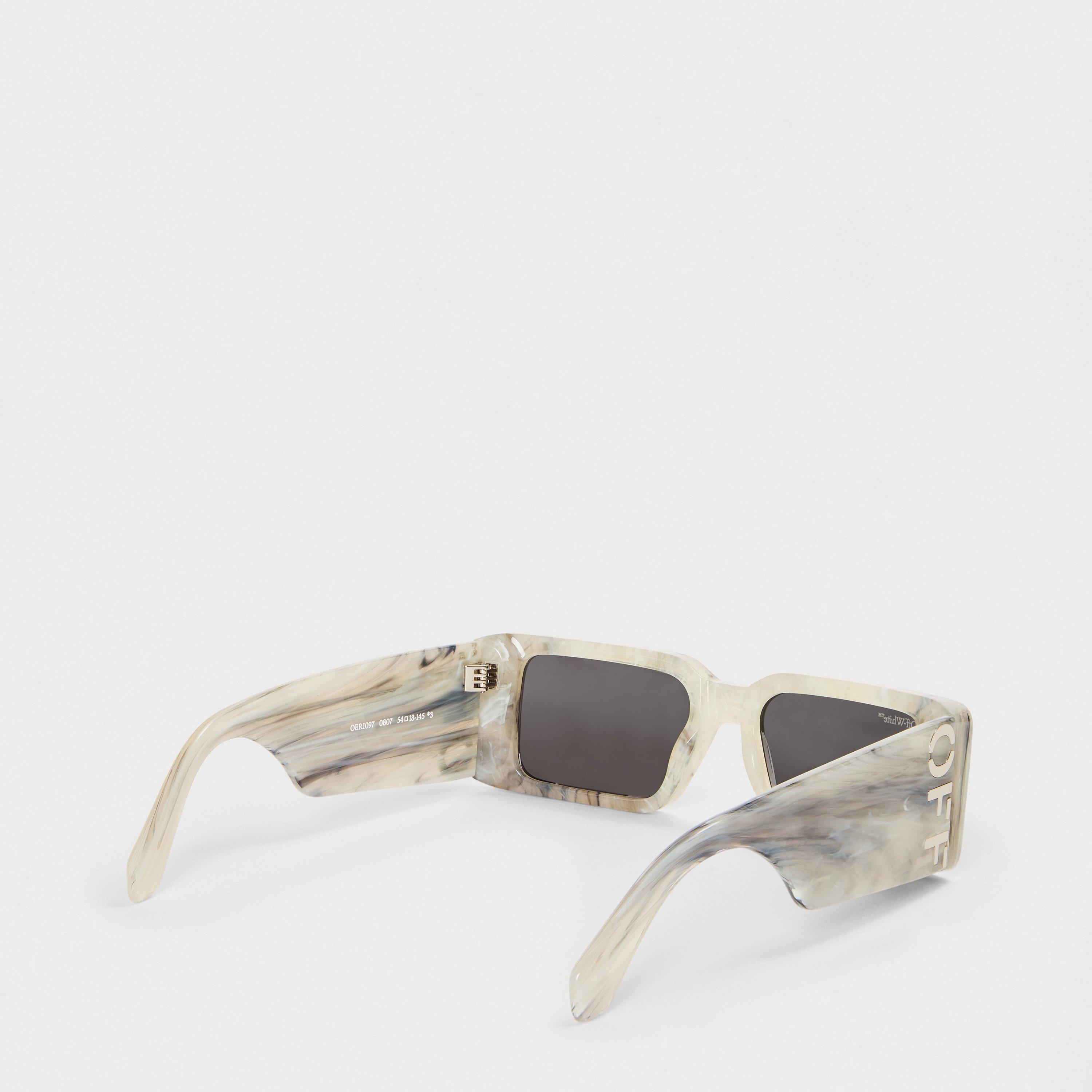 Milano Acetate Full Rim Rectangle Sunglasses
