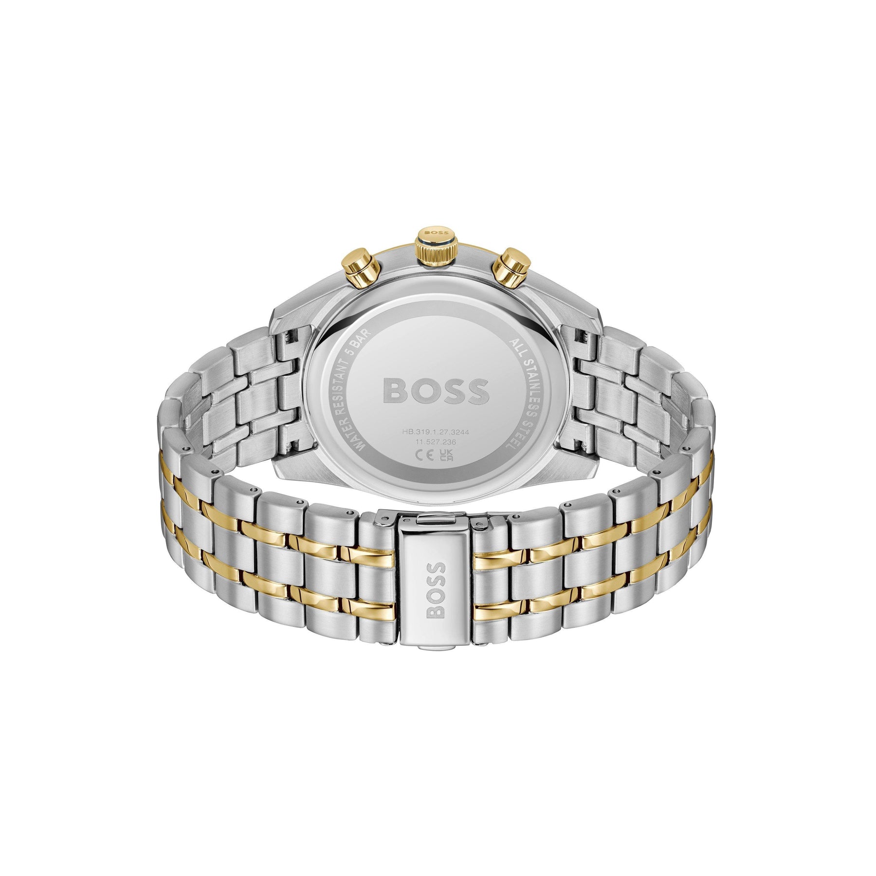Gents BOSS Skytraveller Bi Colour Chronograph Watch