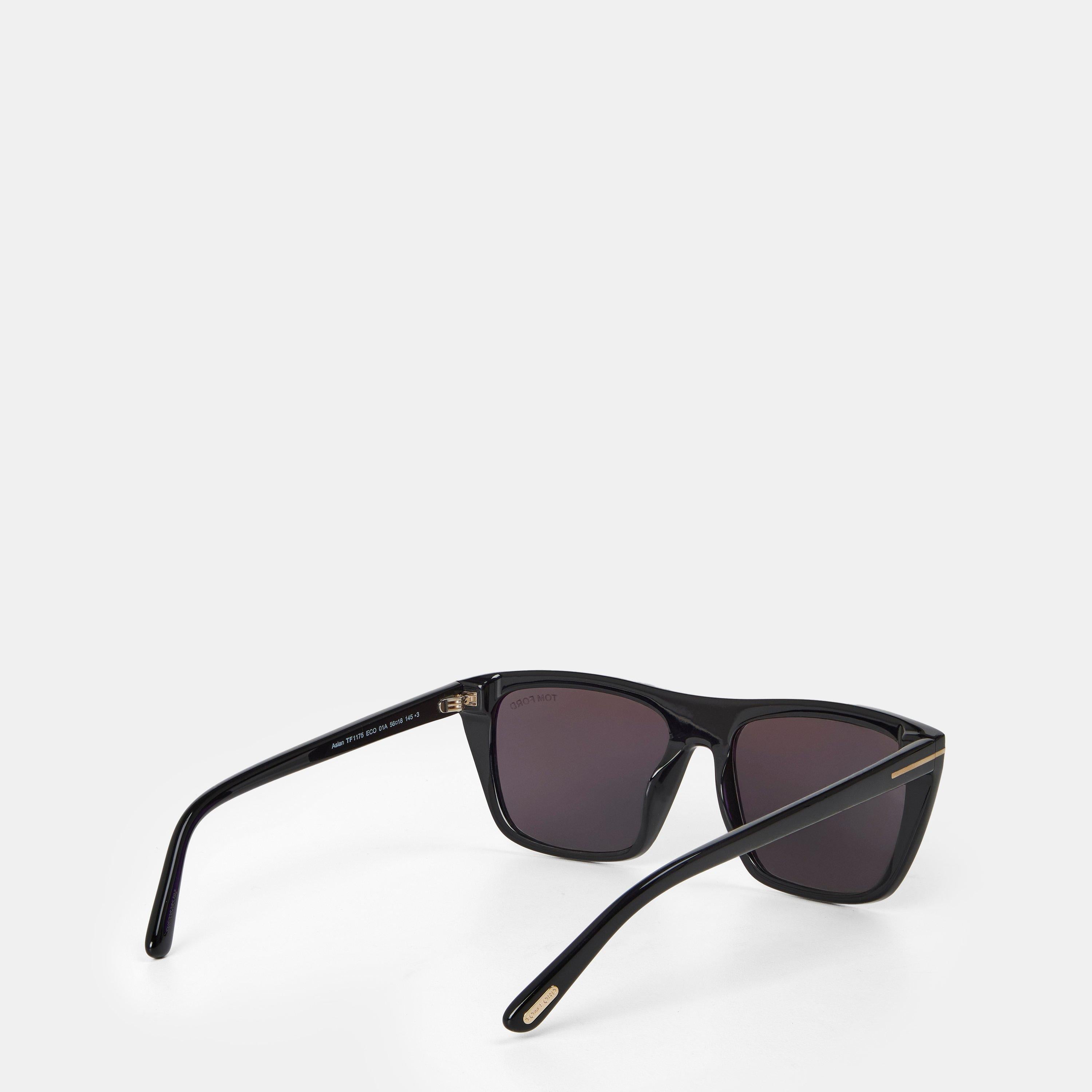 Metal Accent Wayfarer Sunglasses