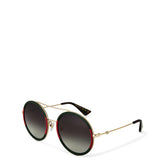 Women's Stripe Round Pilot Sunglasses