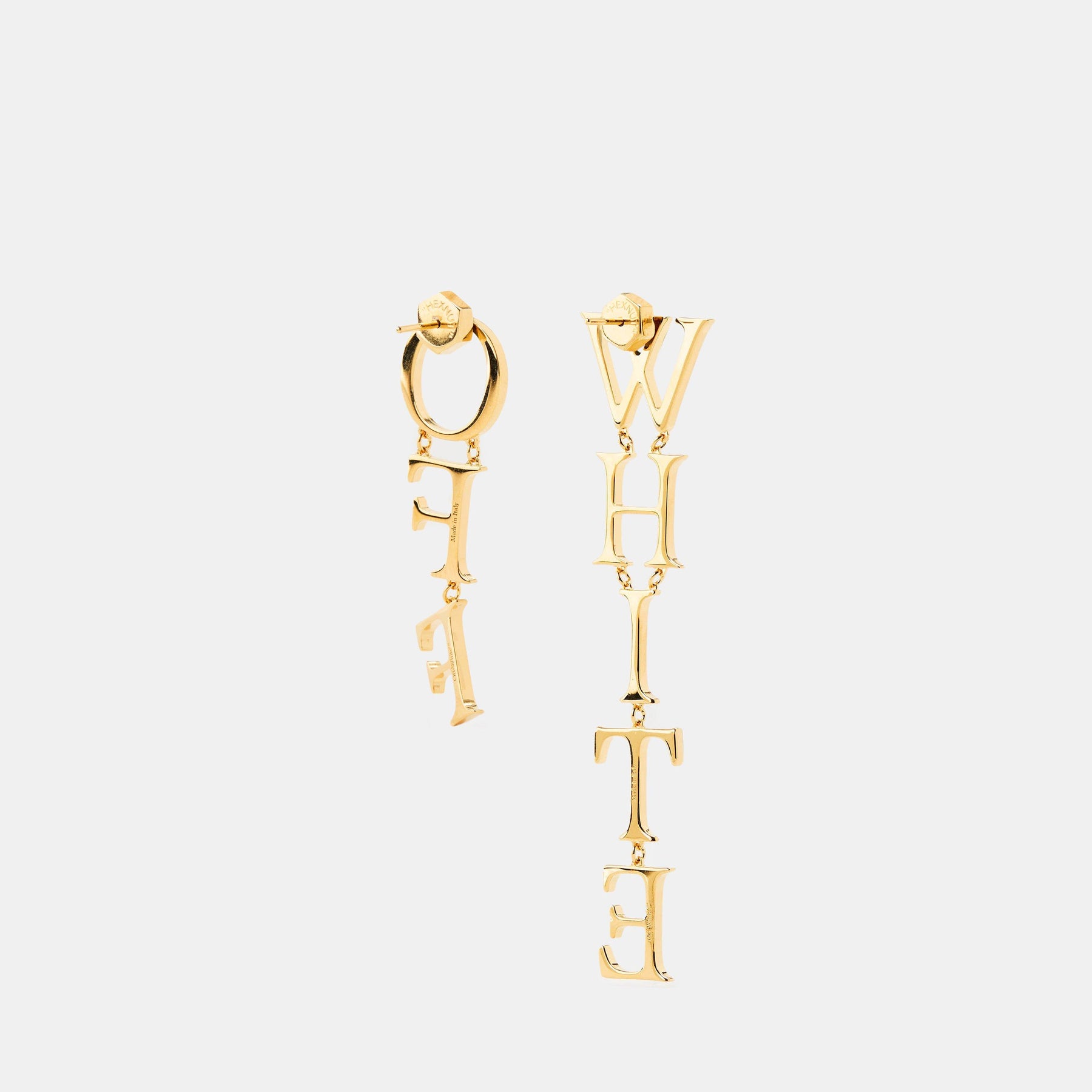 Off Logo Earrings Ld99