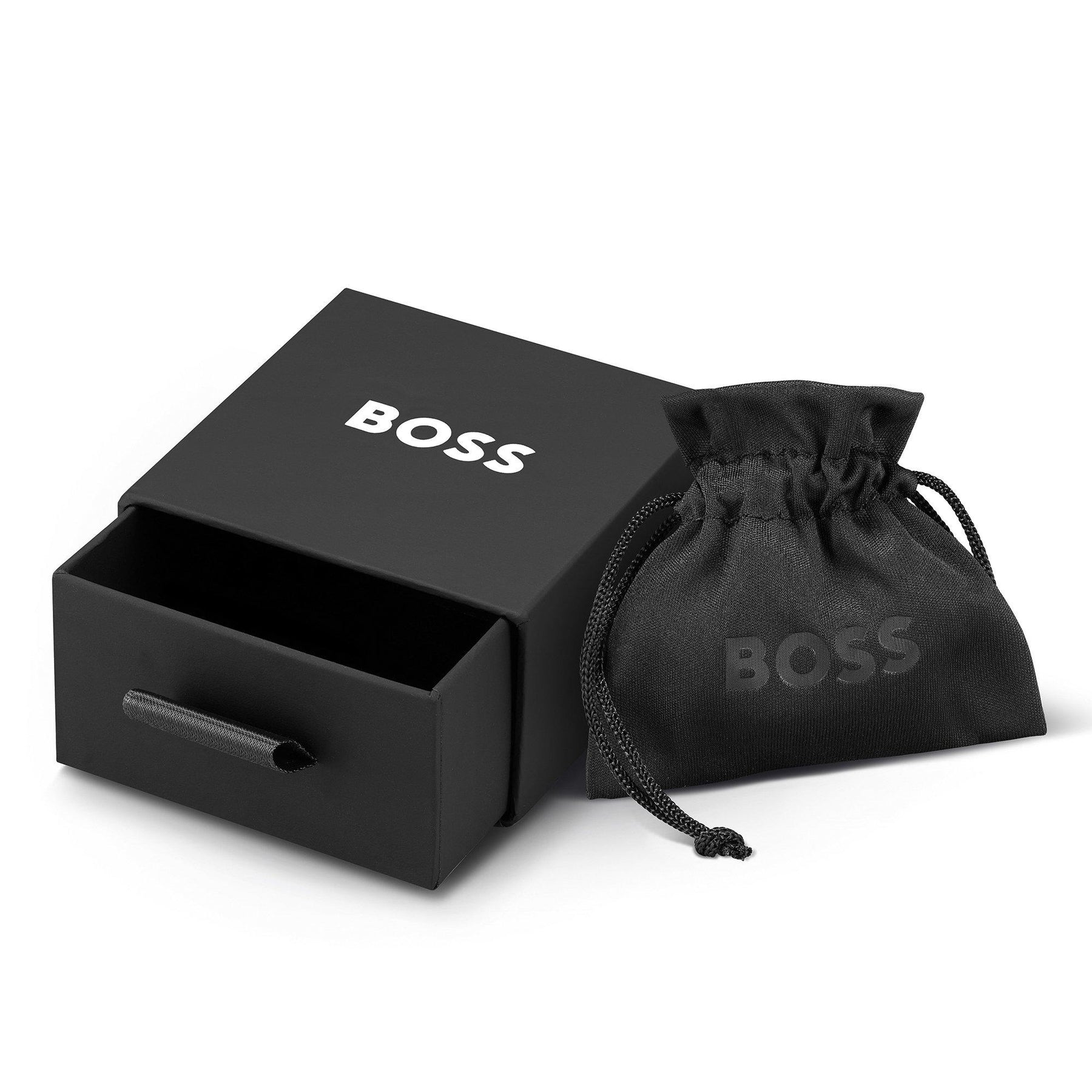 Ladies BOSS Clia Light Yellow Gold IP Crystal Bracelet