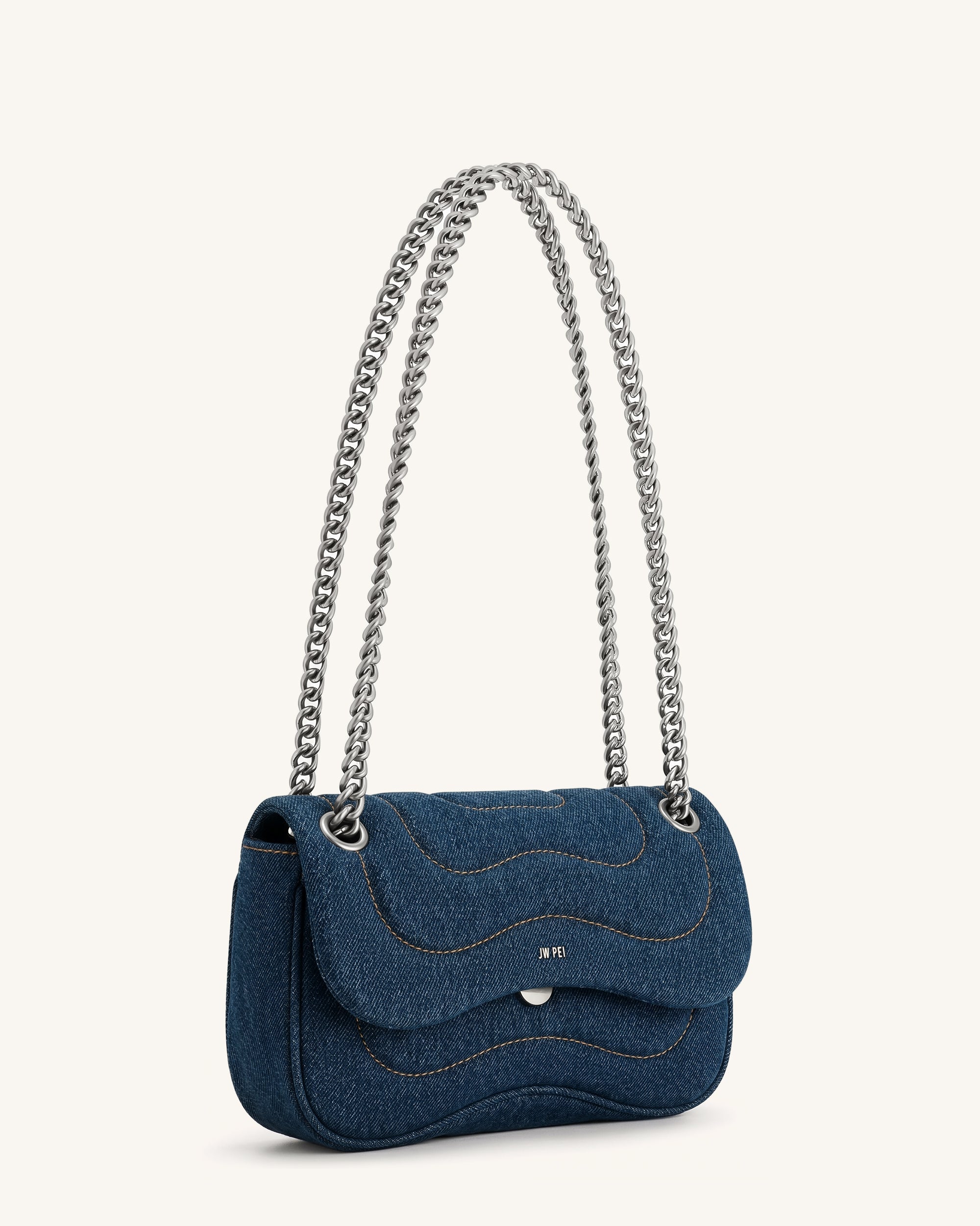 Tina Quilted Chain Crossbody - Deep Claret Brown