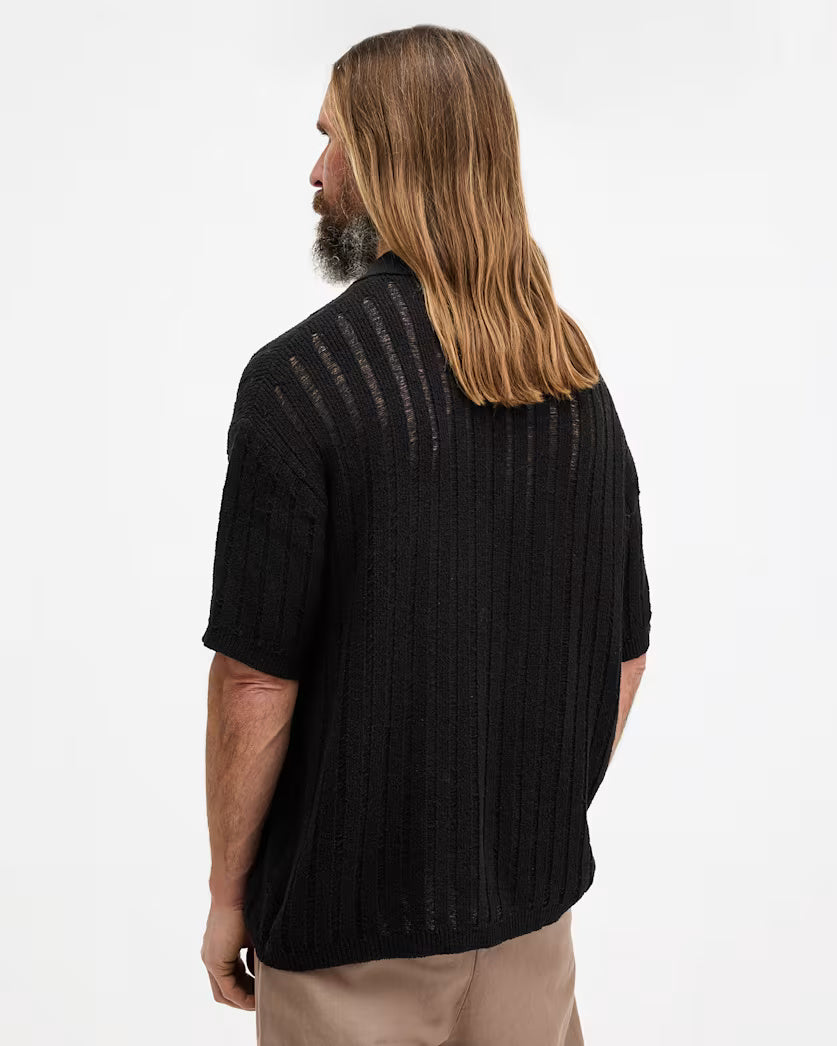 Miller Open Stitch Relaxed Fit Polo Shirt