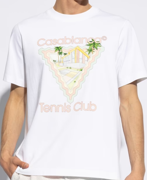 Casablanca White T-shirt with front print