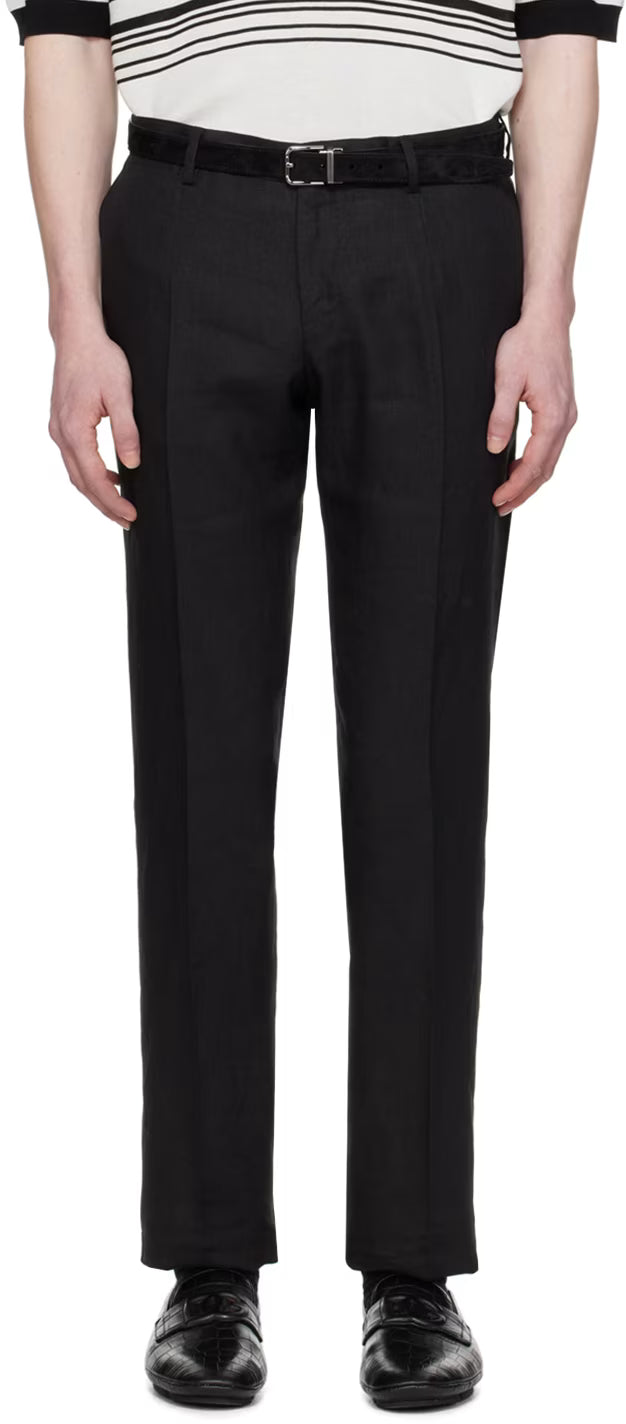 Dolce&Gabbana Black Creased Trousers
