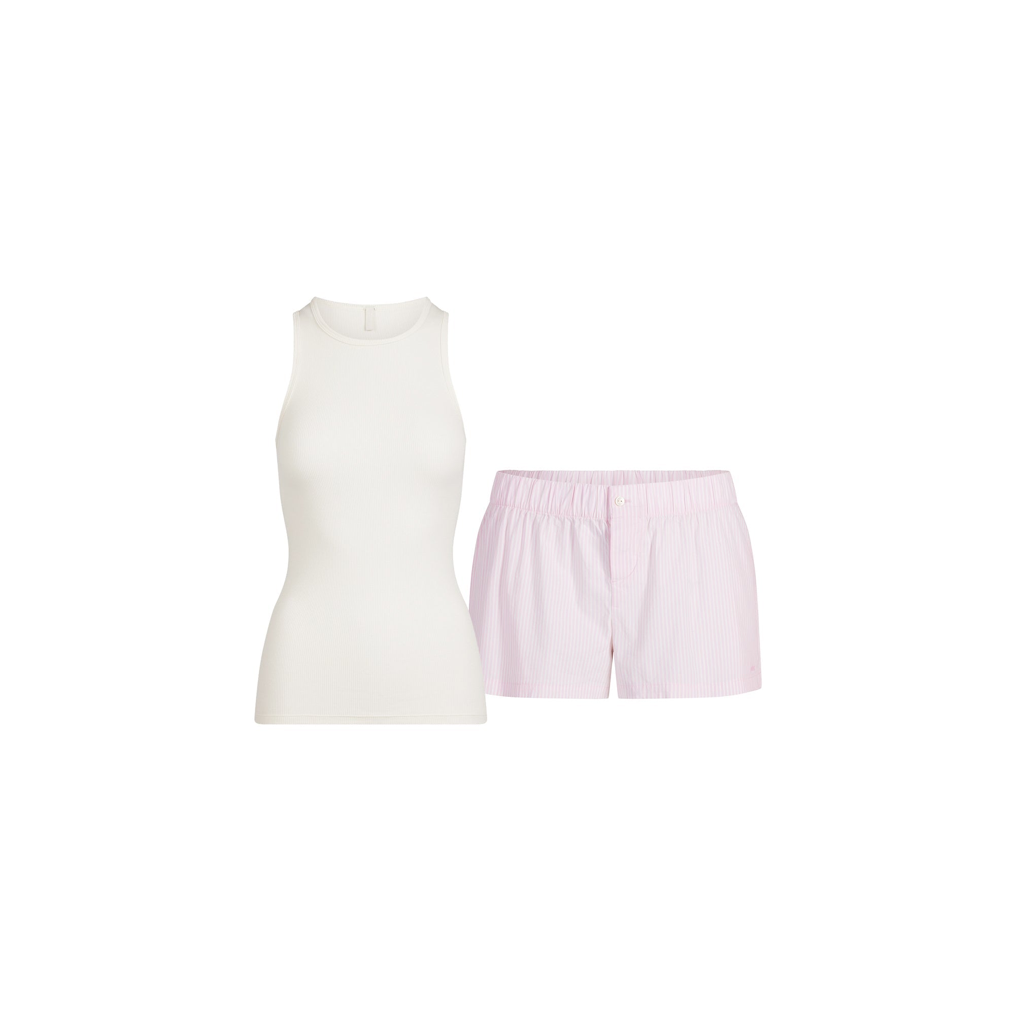 Cotton Poplin Boxer Sleep Set