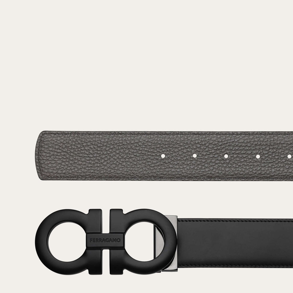 Ferragamo Reversible and adjustable Gancini belt - Belts | Shop From The Mirage