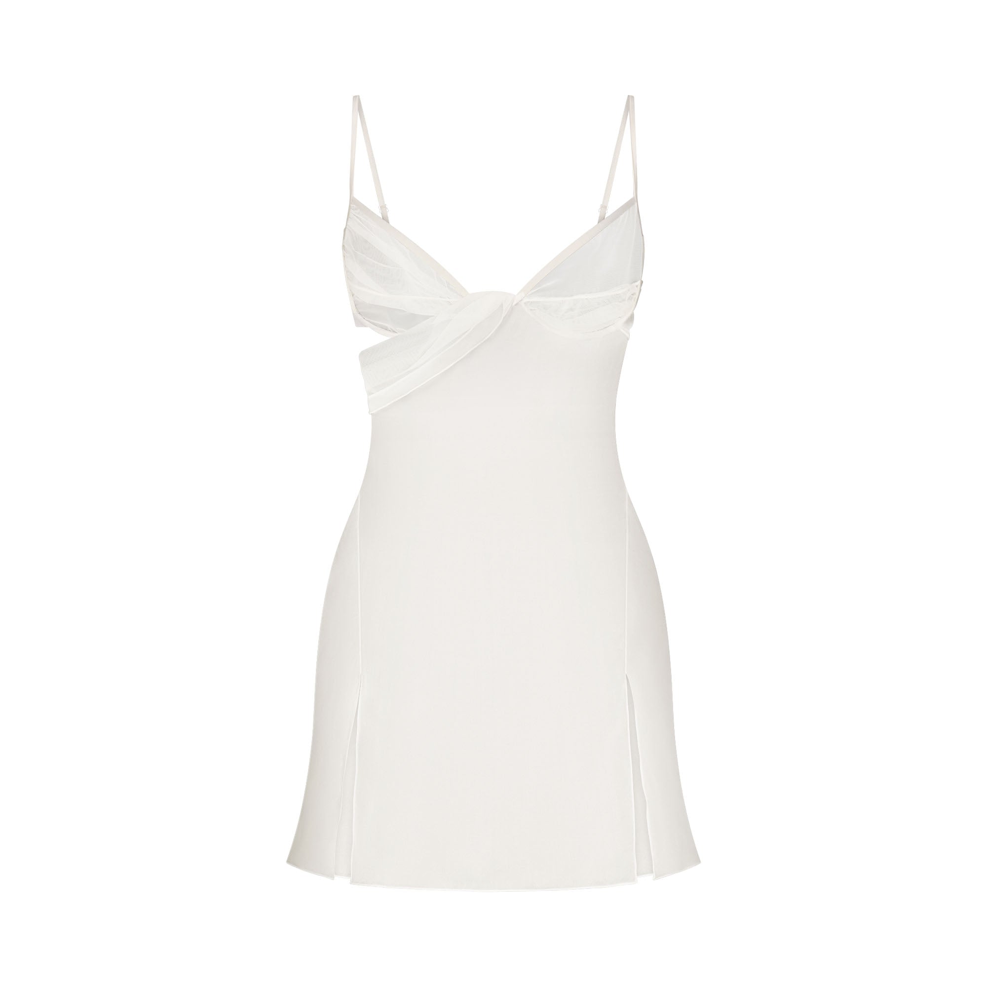 Skims Romance Draped Mini Slip Dress