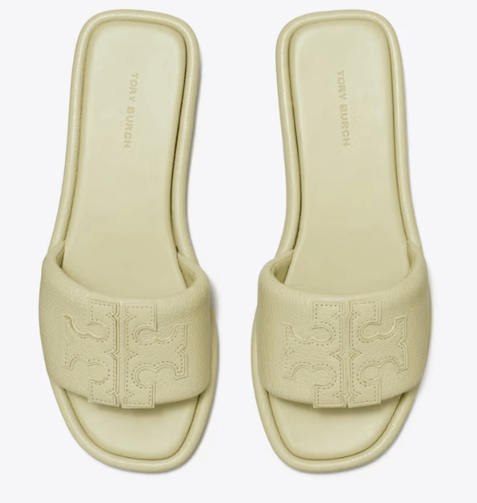 Tory Burch DOUBLE T SPORT SLIDE - Shoe size (US Sizing): 5 Slides | Shop From The Mirage