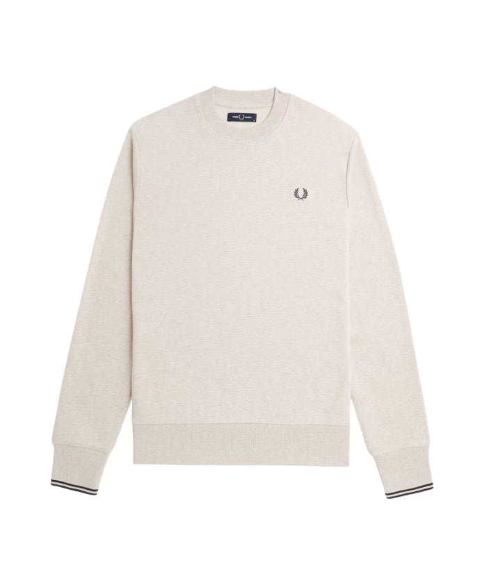 Fred Perry Bouclé Round Neck Sweater