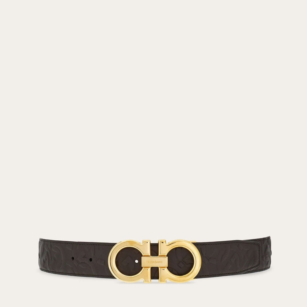 Ferragamo Reversible and adjustable Gancini belt - Belts | Shop From The Mirage
