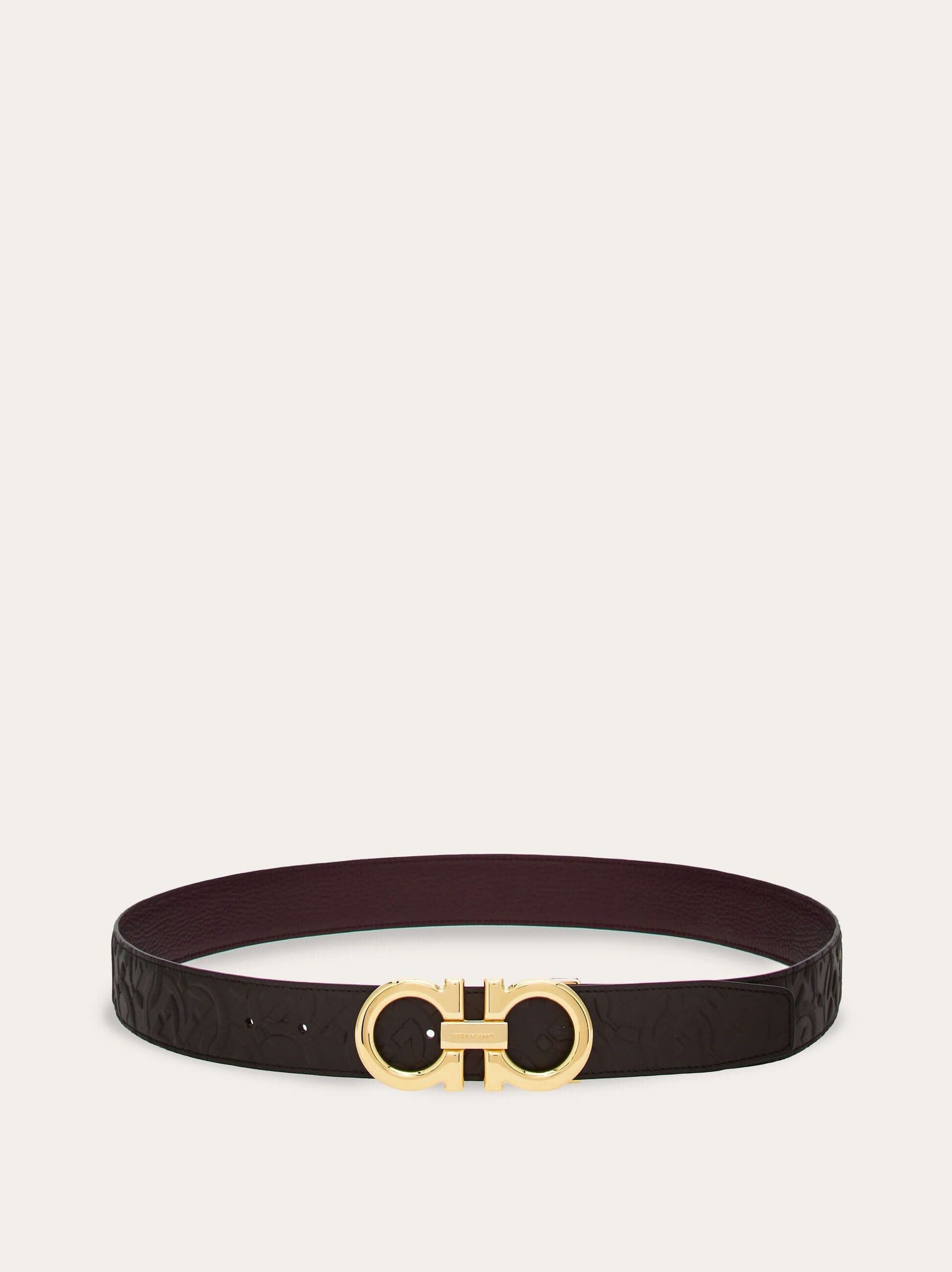 Ferragamo Reversible and adjustable Gancini belt - Belts | Shop From The Mirage