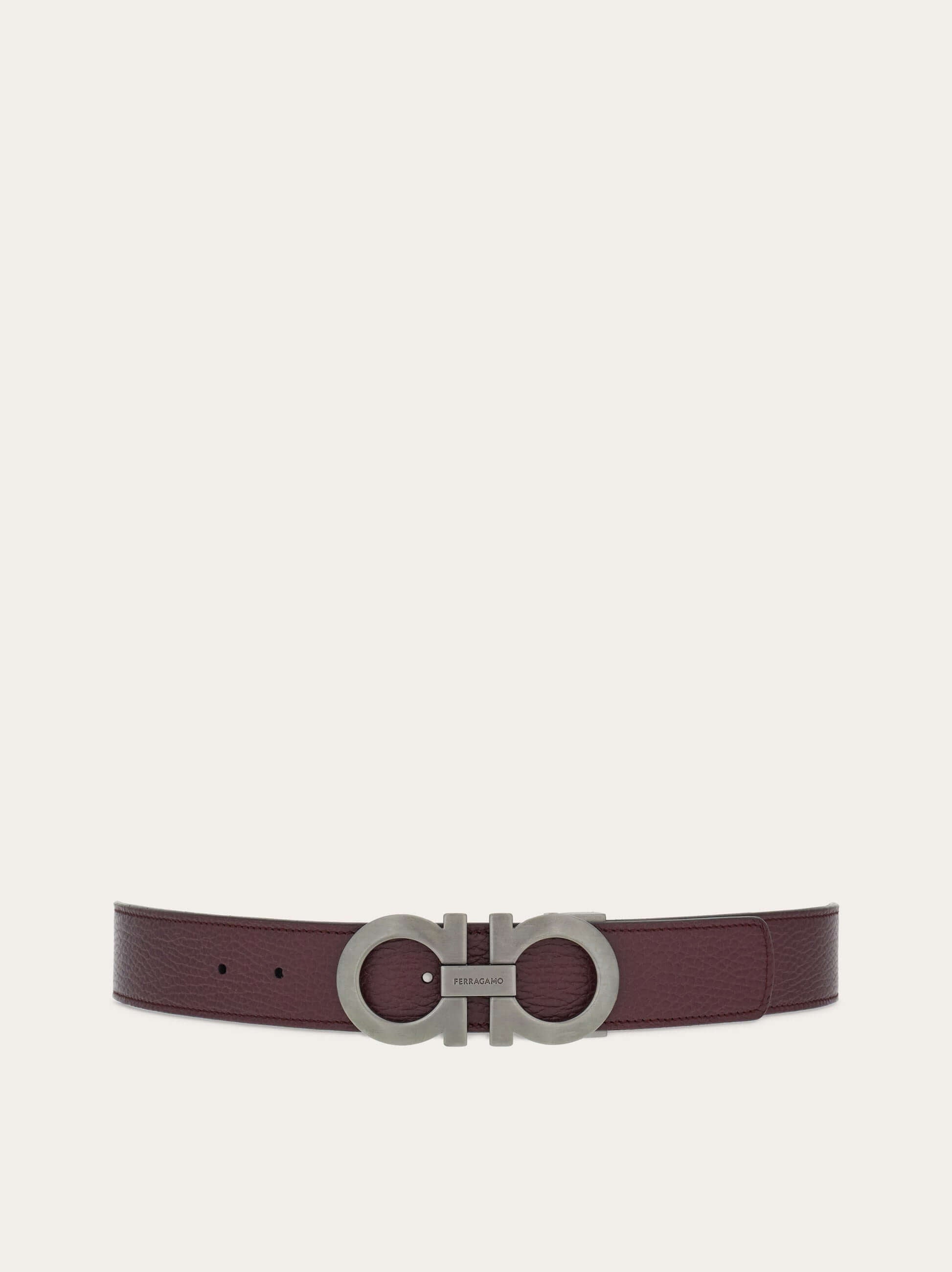 Ferragamo Reversible and adjustable Gancini belt - Belts | Shop From The Mirage