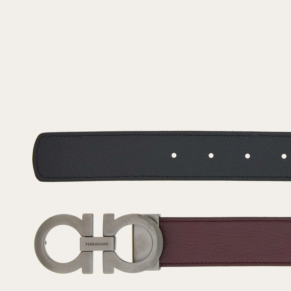 Ferragamo Reversible and adjustable Gancini belt - Belts | Shop From The Mirage