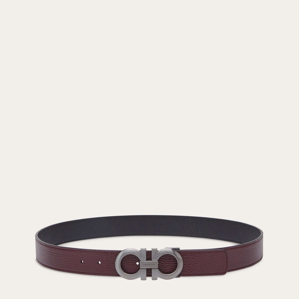 Ferragamo Reversible and adjustable Gancini belt - Belts | Shop From The Mirage