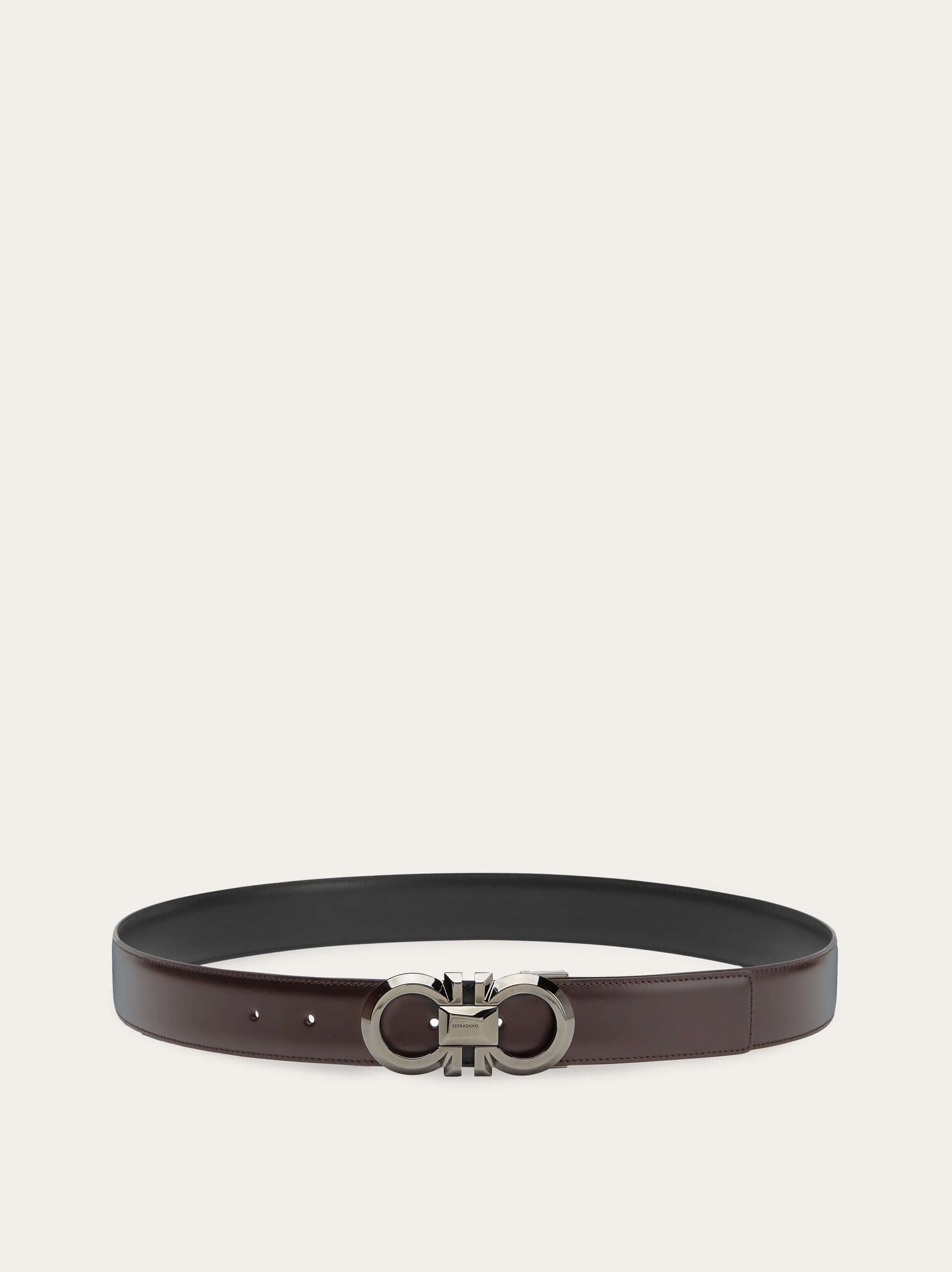 Ferragamo Reversible and adjustable Gancini belt - Belts | Shop From The Mirage