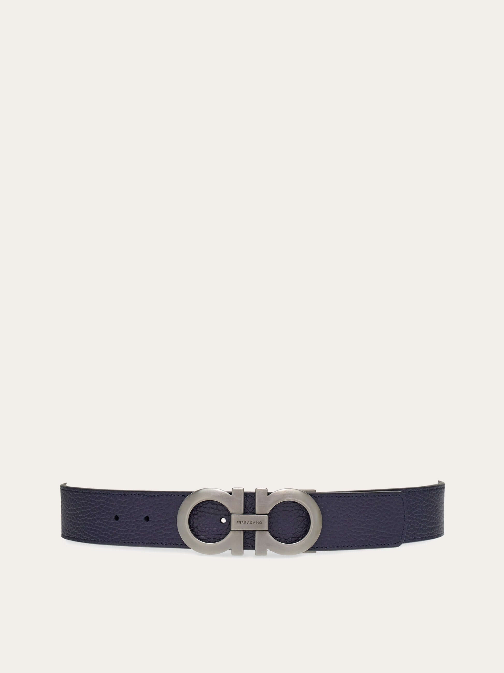 Ferragamo Reversible and adjustable Gancini belt - Belts | Shop From The Mirage