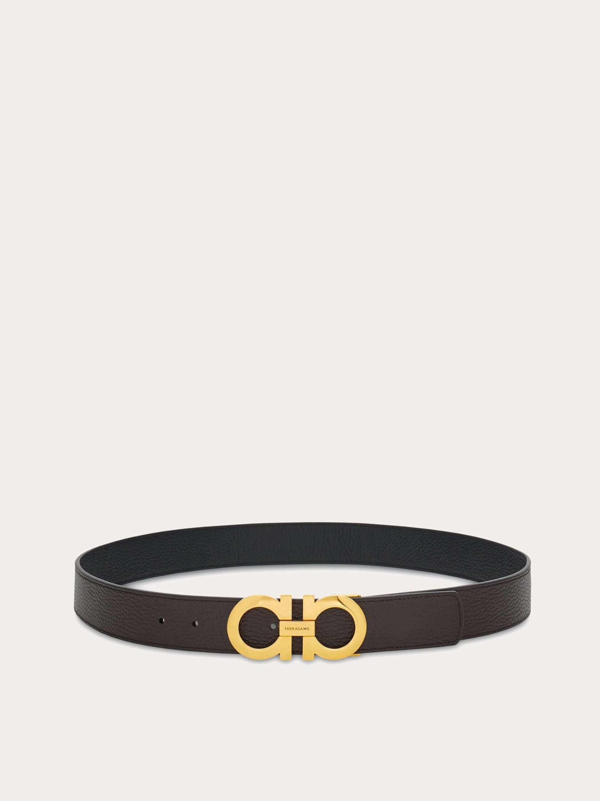 Ferragamo Reversible and adjustable Gancini belt - Belts | Shop From The Mirage