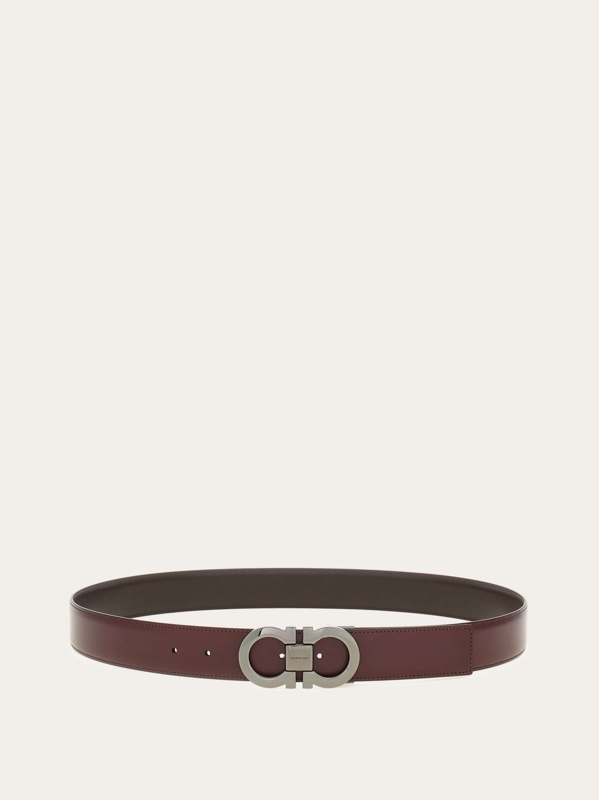 Ferragamo Reversible and adjustable Gancini belt - Belts | Shop From The Mirage