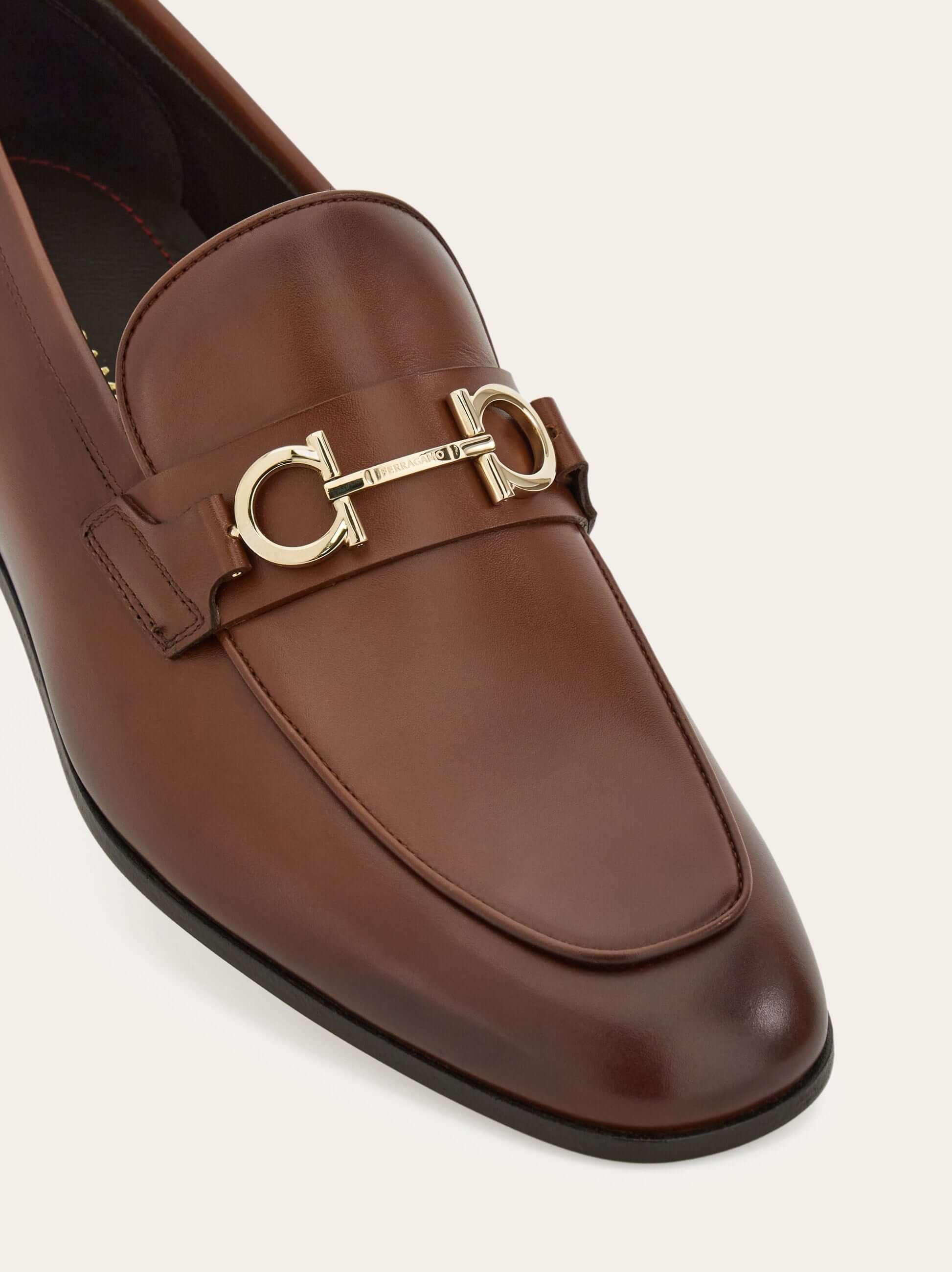 Ferragamo Moccasin with Gancini ornament - Loafers | Shop From The Mirage