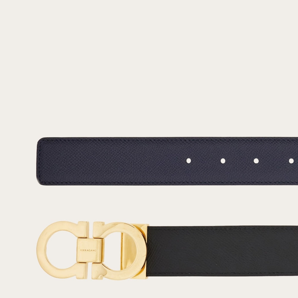 Ferragamo Reversible and adjustable Gancini belt - Belts | Shop From The Mirage