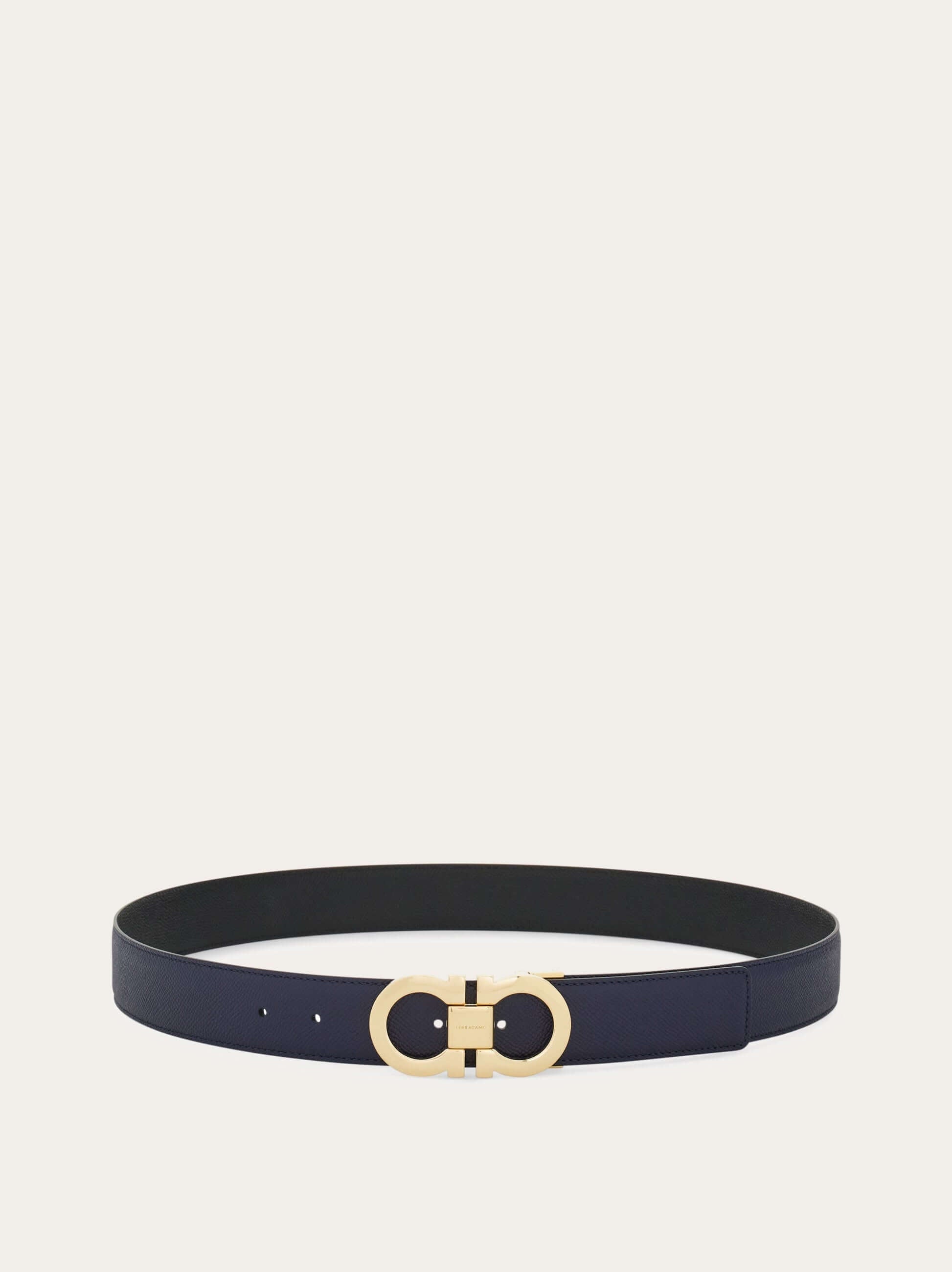 Ferragamo Reversible and adjustable Gancini belt - Belts | Shop From The Mirage