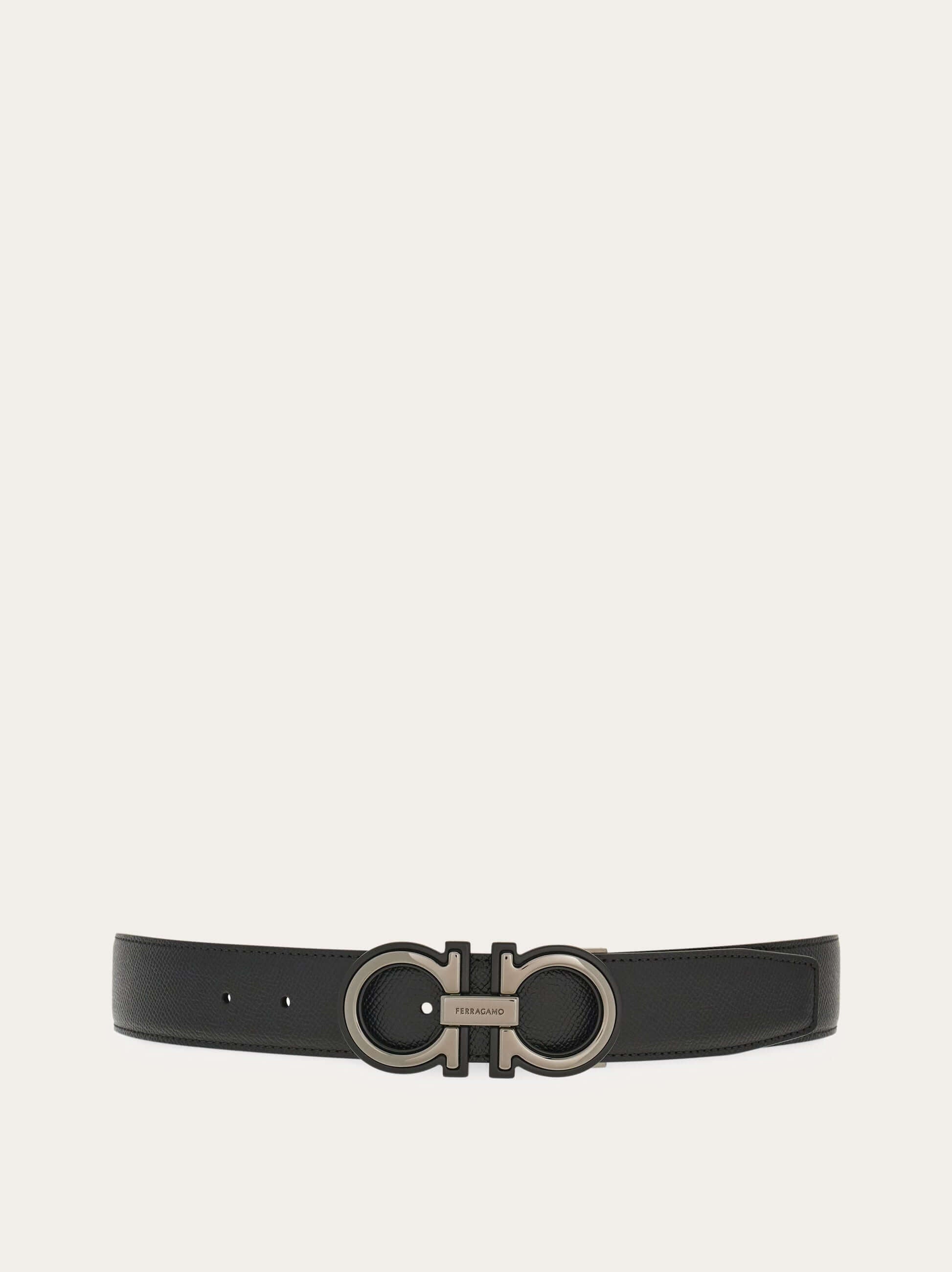 Ferragamo Reversible and adjustable Gancini belt - Belts | Shop From The Mirage