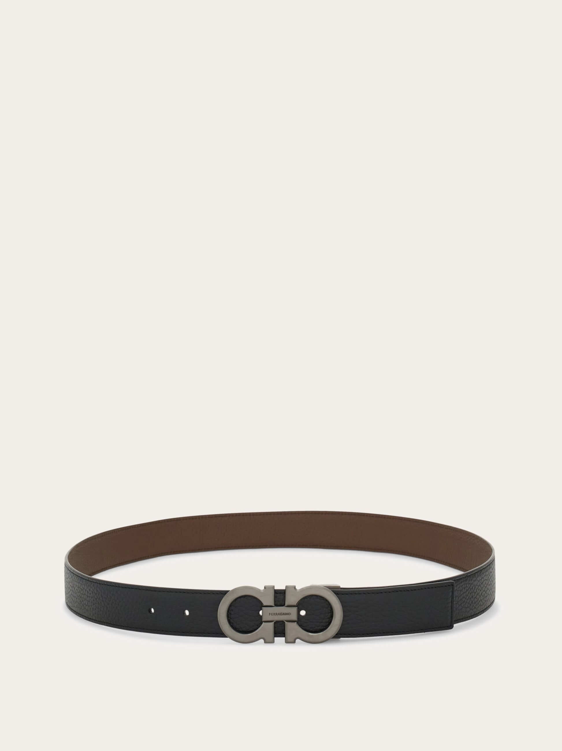 Ferragamo Reversible and adjustable Gancini belt - Belts | Shop From The Mirage