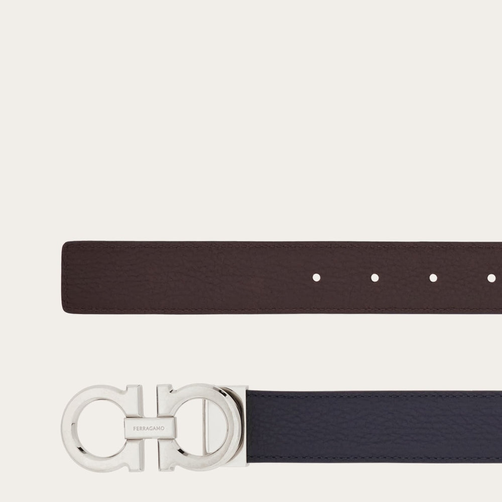 Ferragamo Reversible and adjustable Gancini belt - Belts | Shop From The Mirage