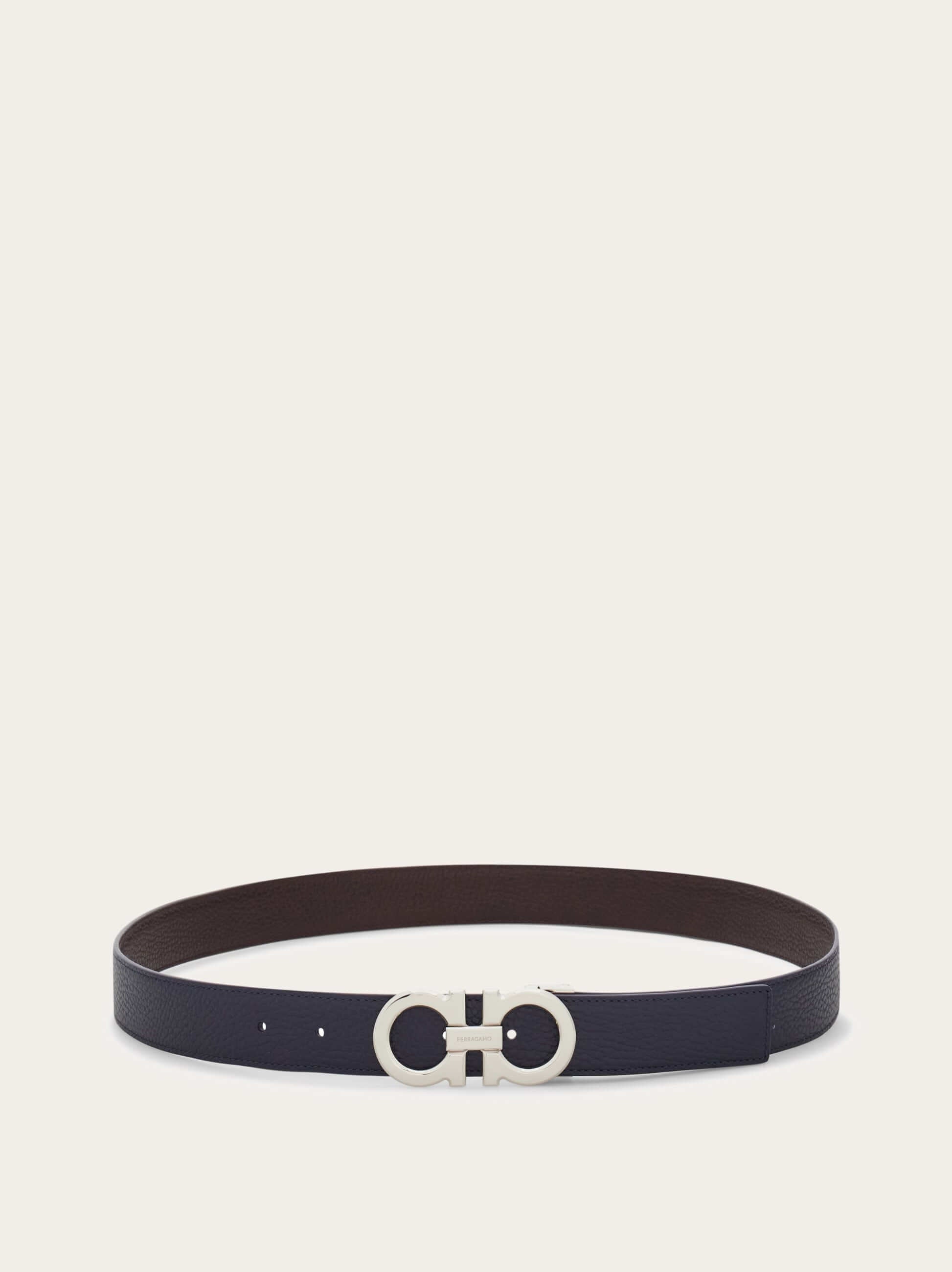 Ferragamo Reversible and adjustable Gancini belt - Belts | Shop From The Mirage