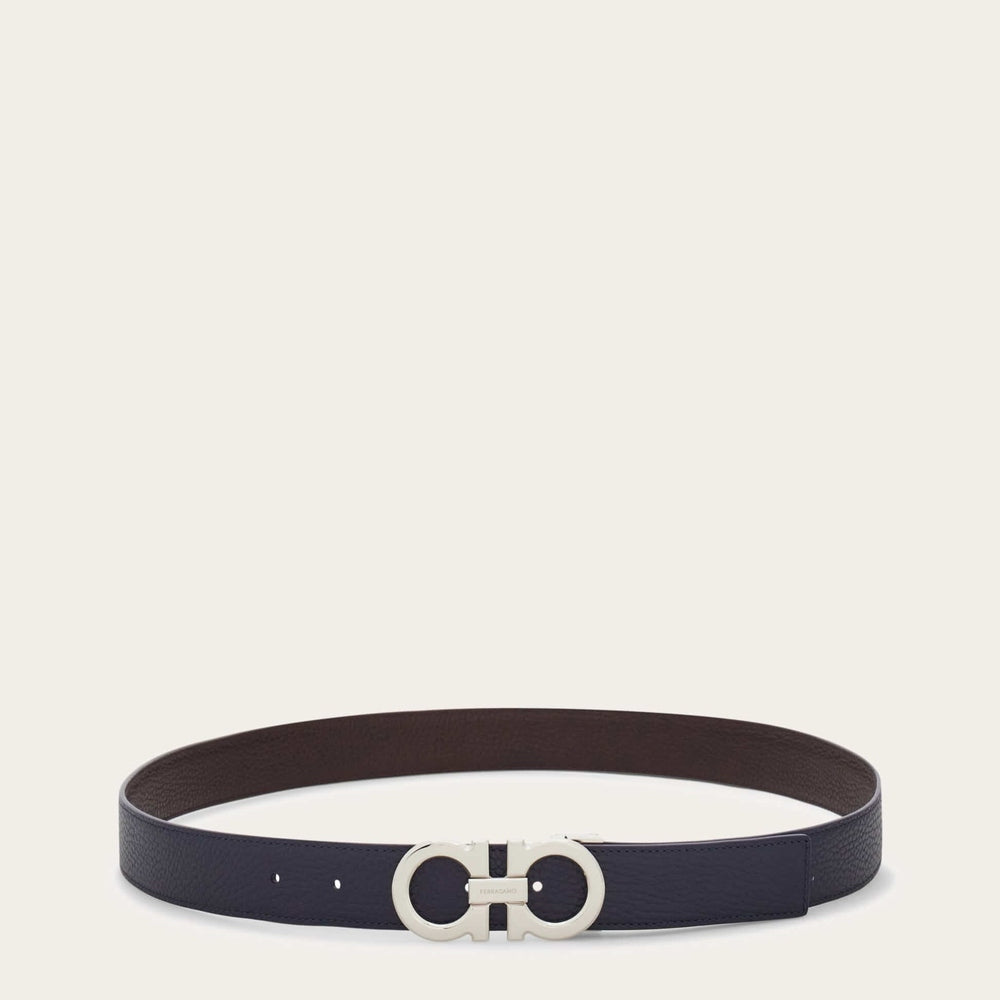 Ferragamo Reversible and adjustable Gancini belt - Belts | Shop From The Mirage