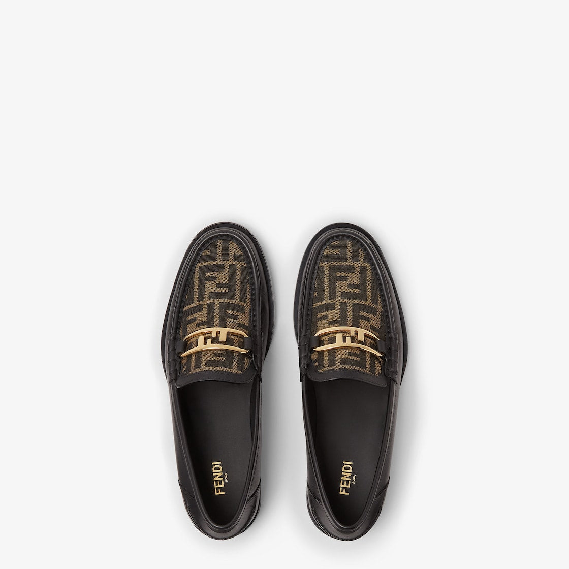 Fendi O'Lock loafers Black leather loafers
