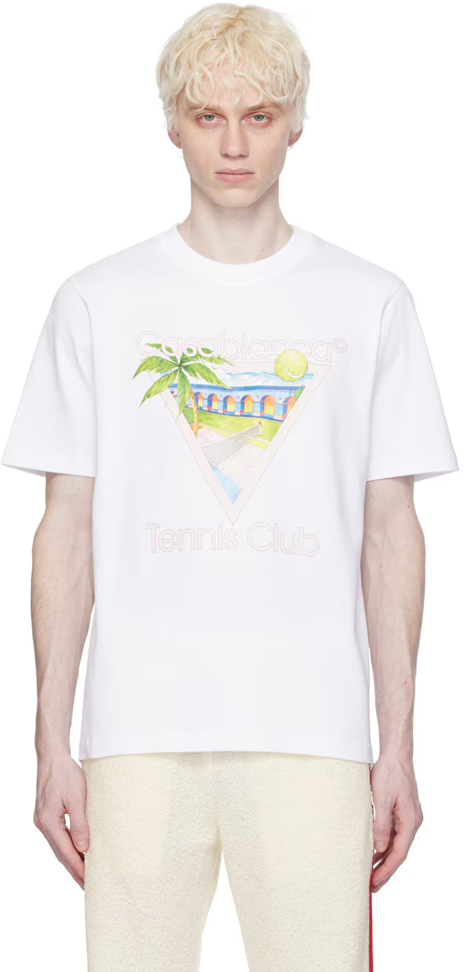 White 'Tennis Club' Icon T-Shirt