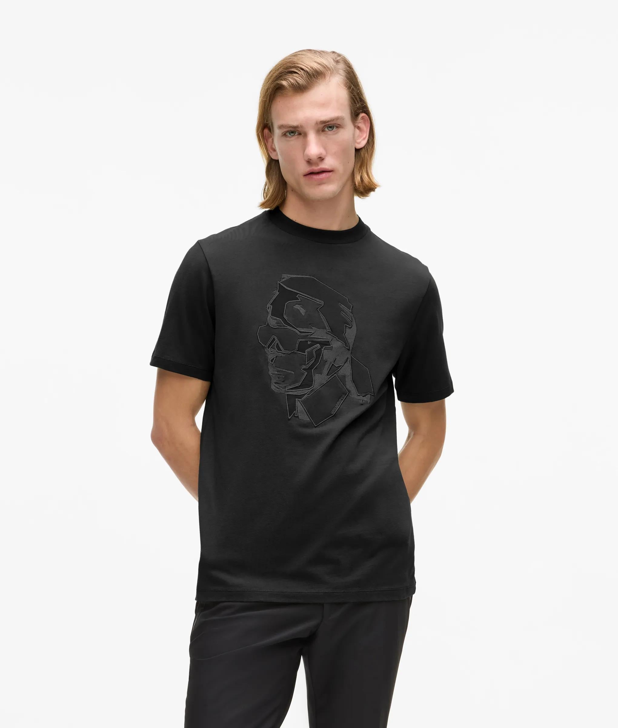 Tonal Karl print T-shirt