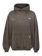 Represent 'Patron of The Club' Olive Green Hoodie with Front and Back Logo Print in Cotton Man